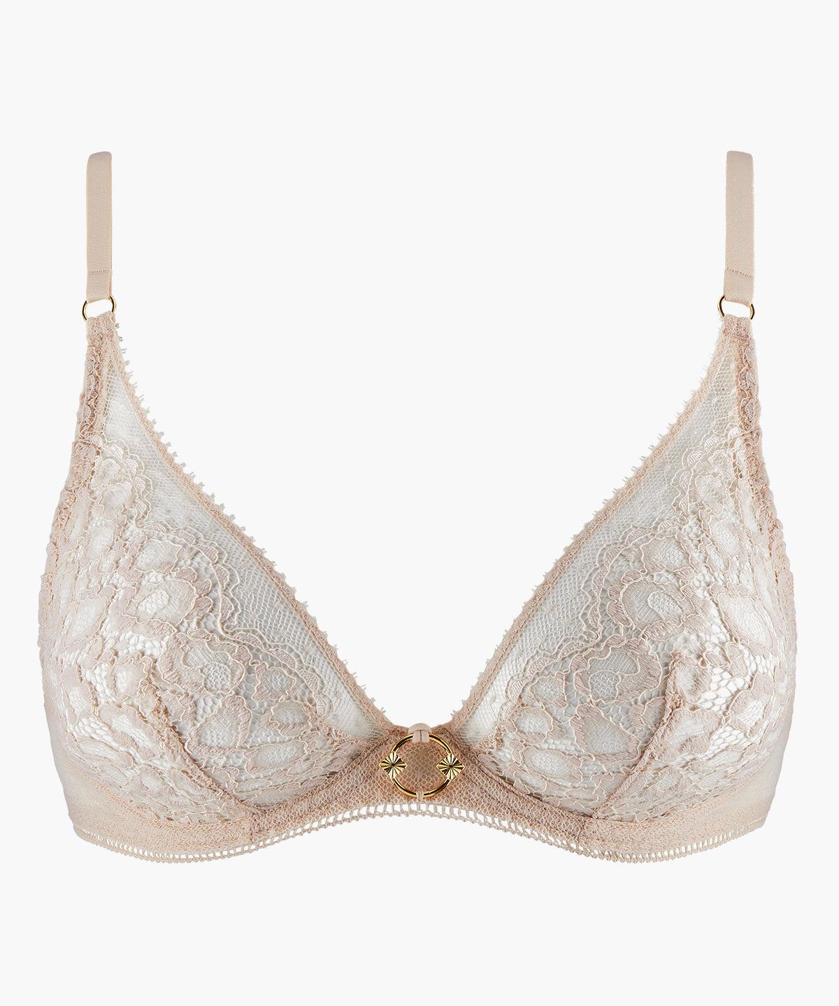 Illusion Fauve Soutien-gorge Triangle avec armatures Thé Blanc