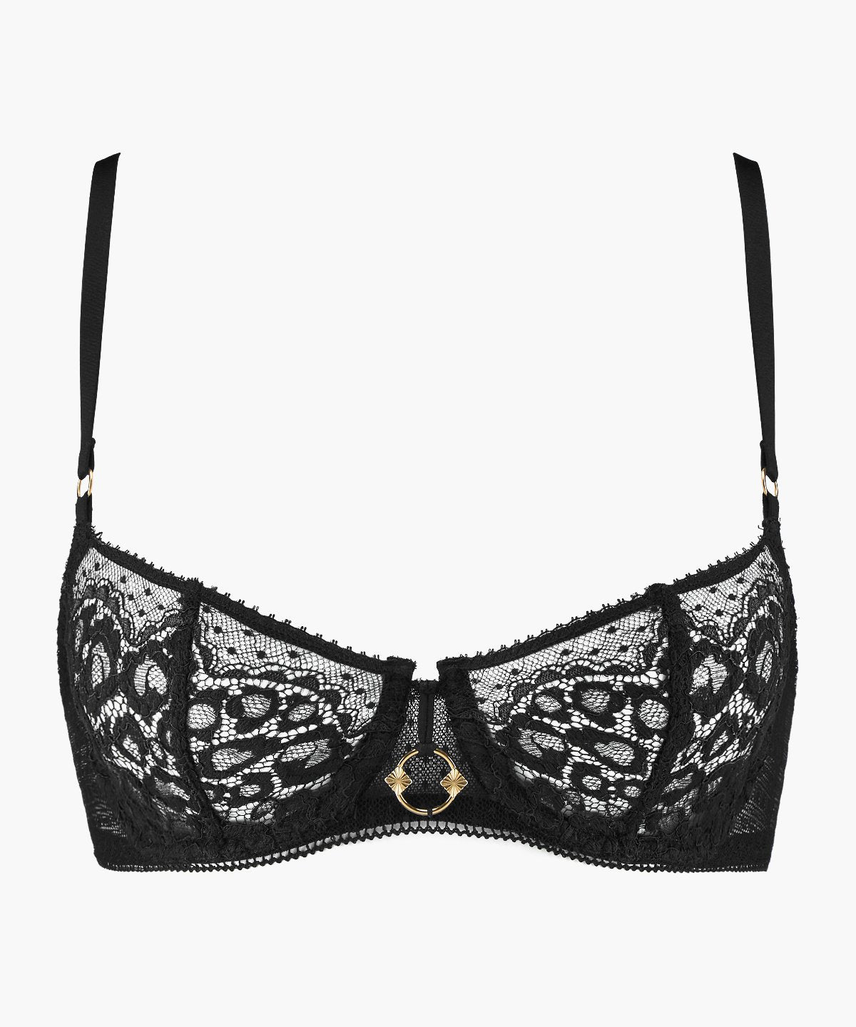 Illusion Fauve Soutien-gorge Corbeille avec armatures Black