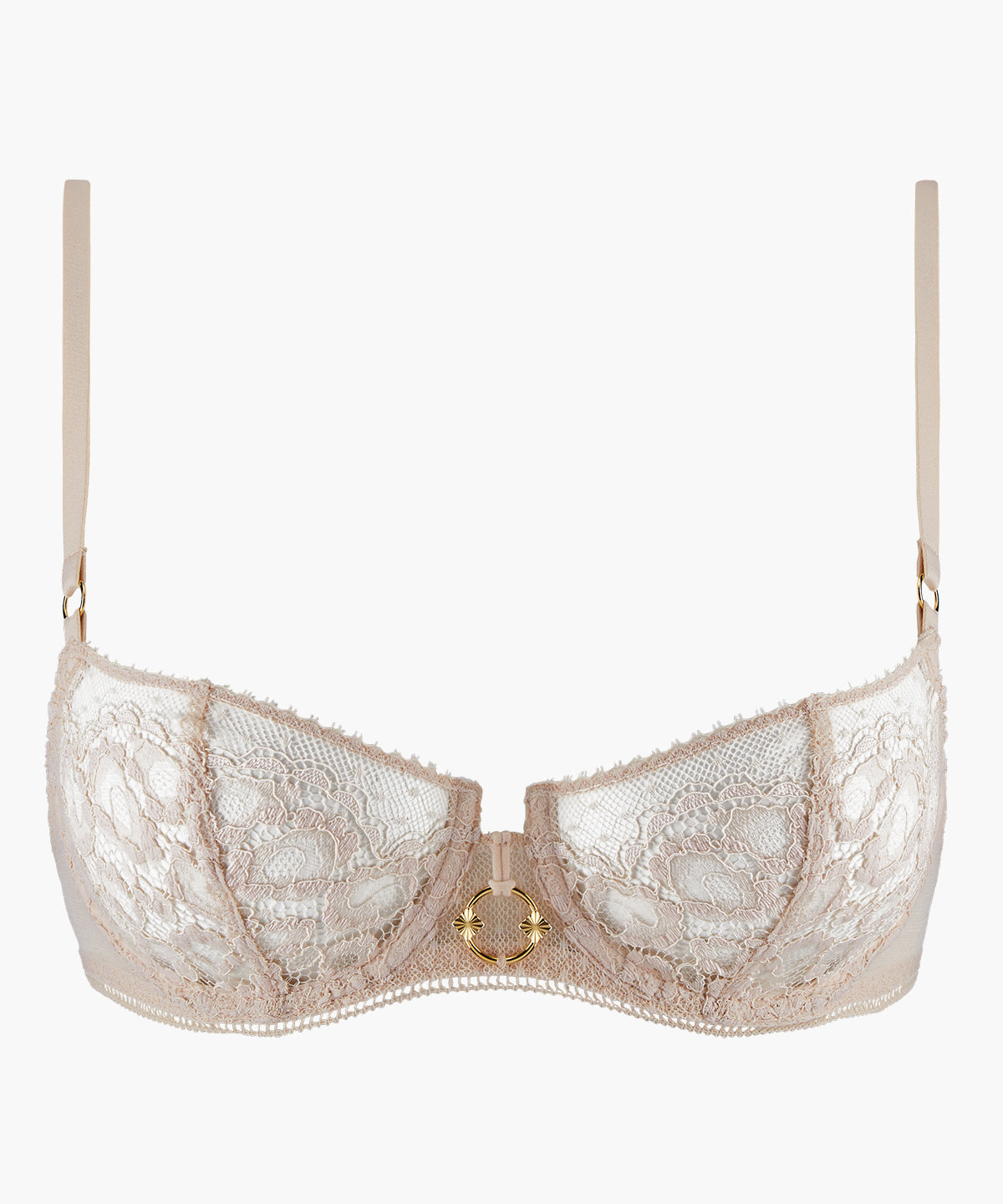 Illusion Fauve Soutien-gorge Corbeille avec armatures Thé Blanc