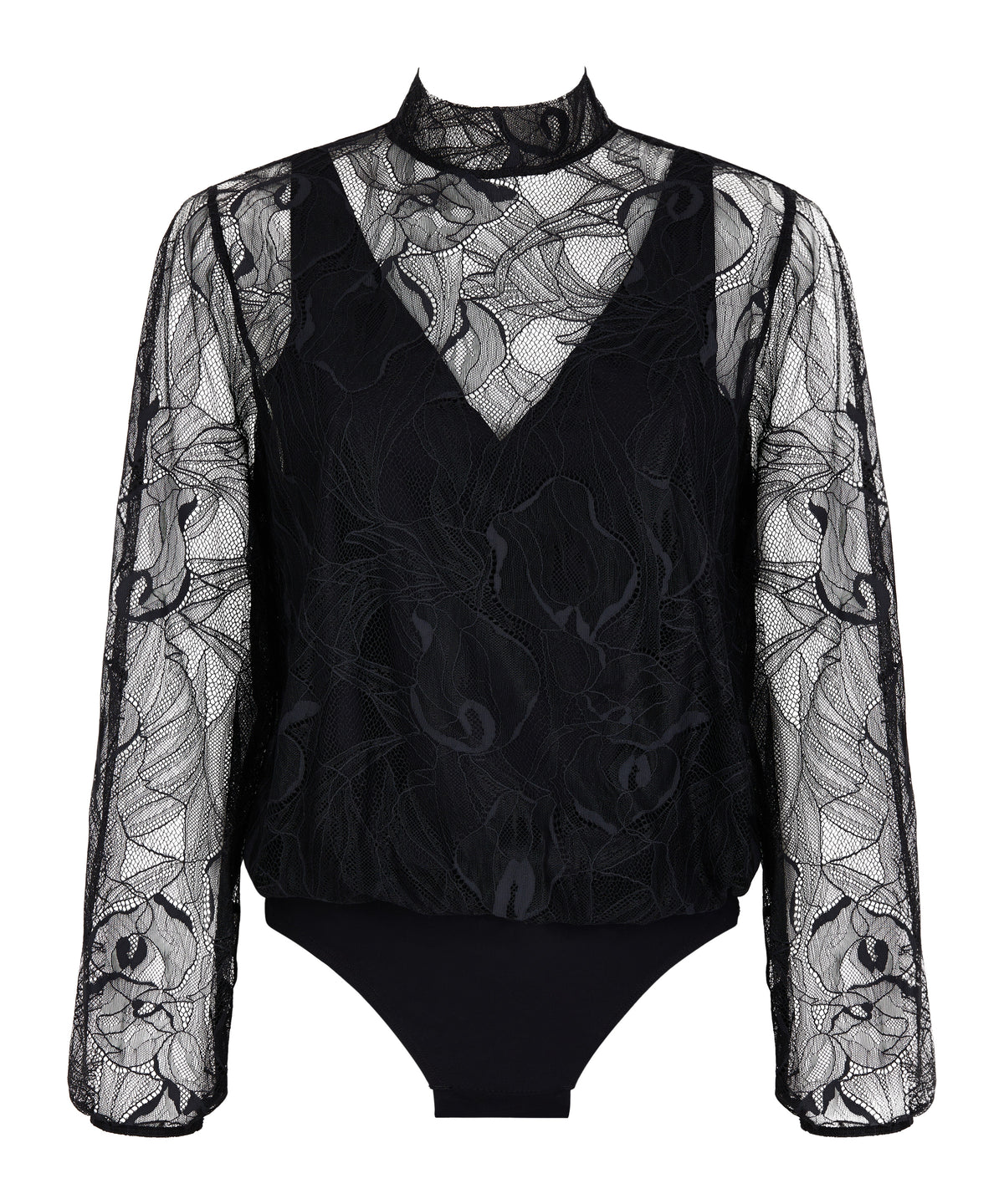 Les Bodys by Aubade Body Manches Longues Black