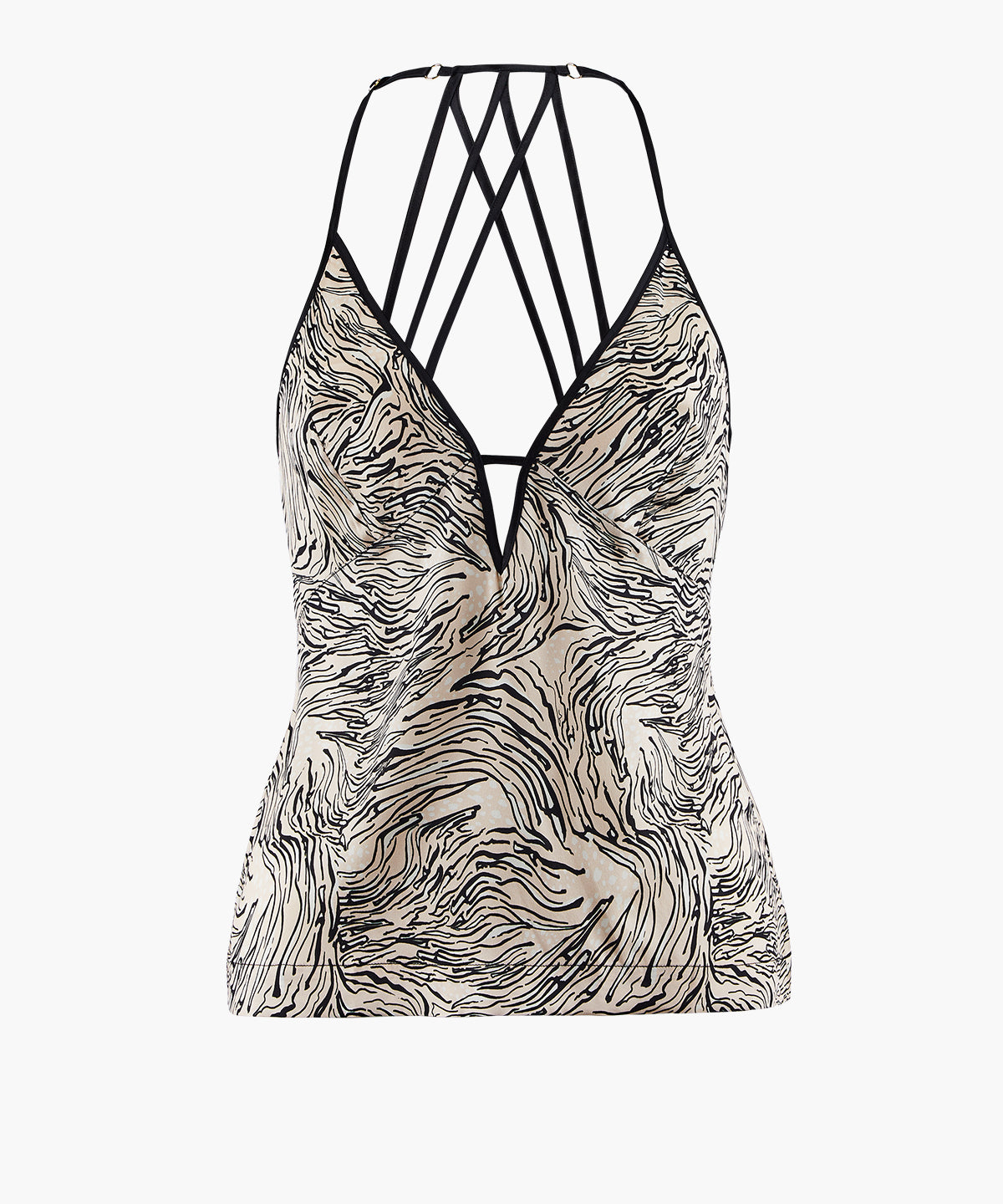 Smocky Night Top à fines bretelles Féline