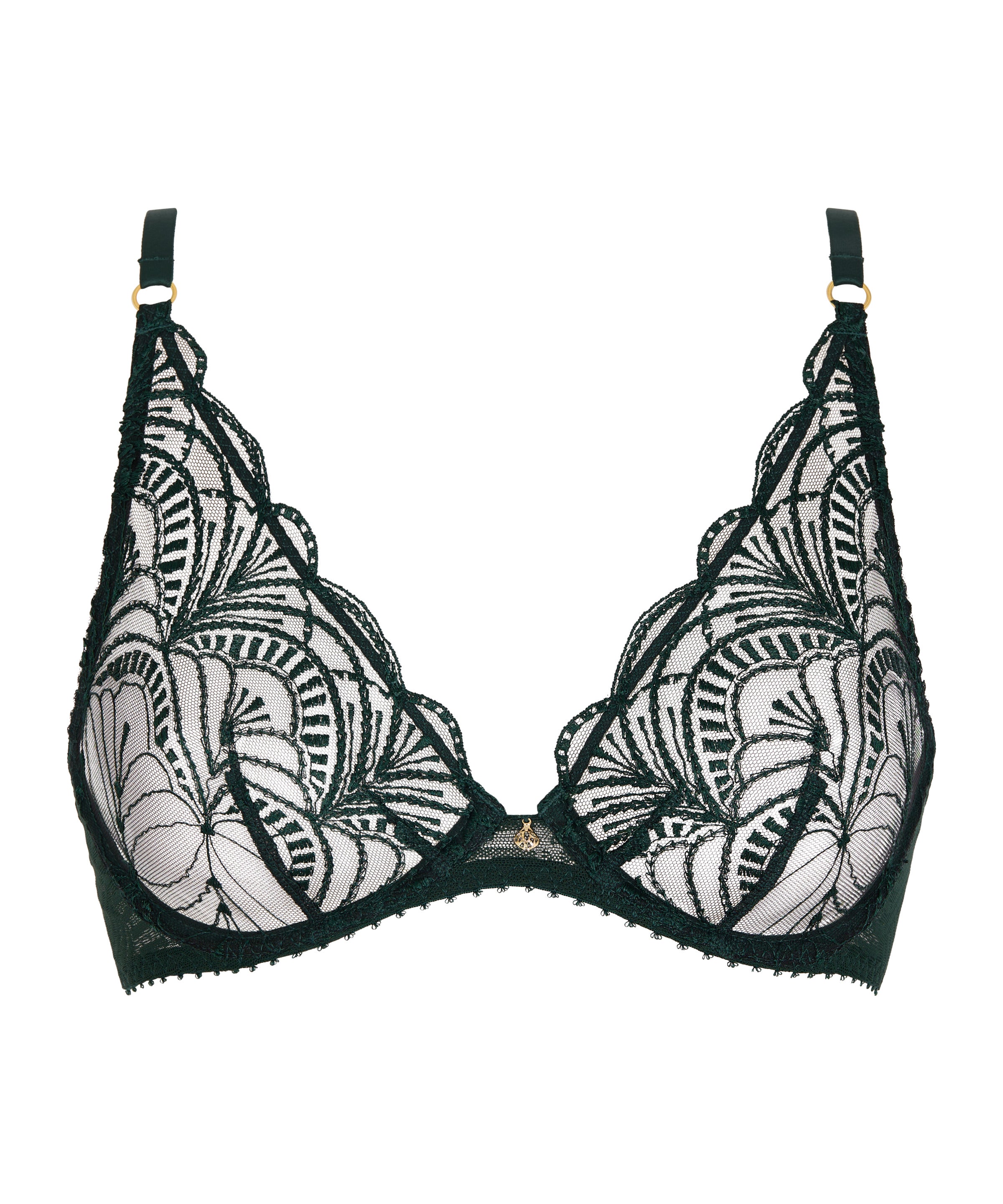 Vibes Soutien-gorge Triangle avec armatures Mysterious Green