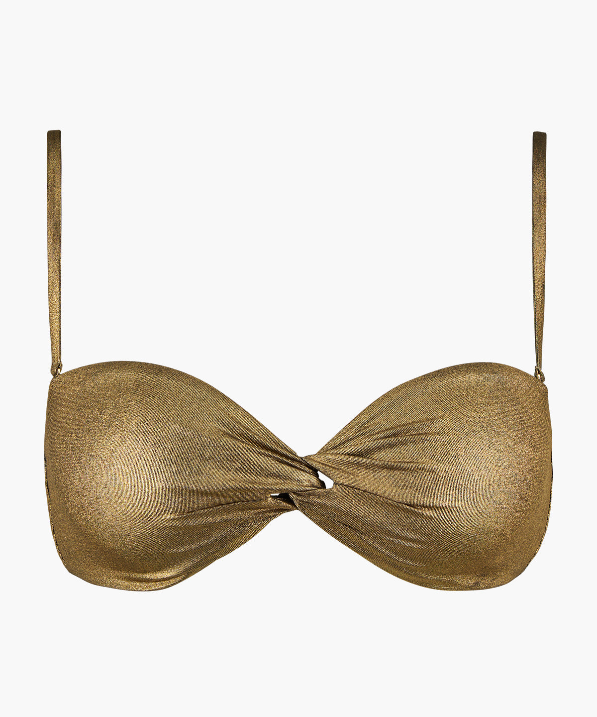 Sunlight Glow Haut de maillot de bain Bandeau Antique Gold