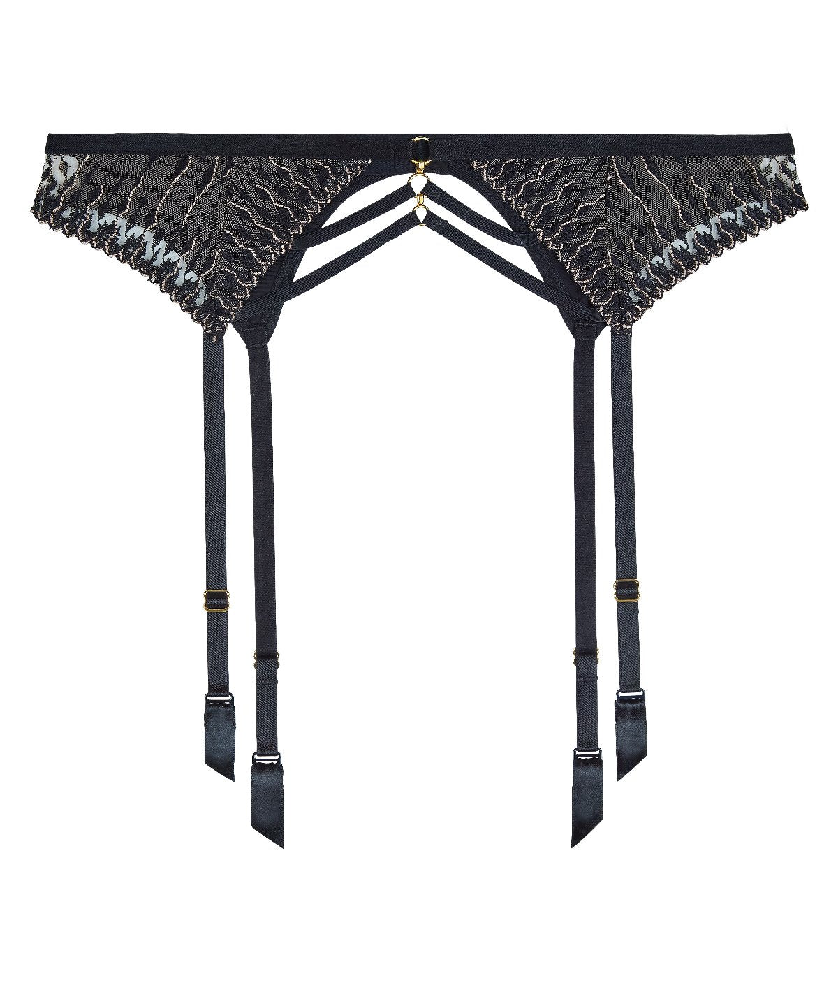 Voodoo Kiss Millenium Black Suspender belt | Aubade Voodoo Kiss Millenium Black Suspender belt | Aubade