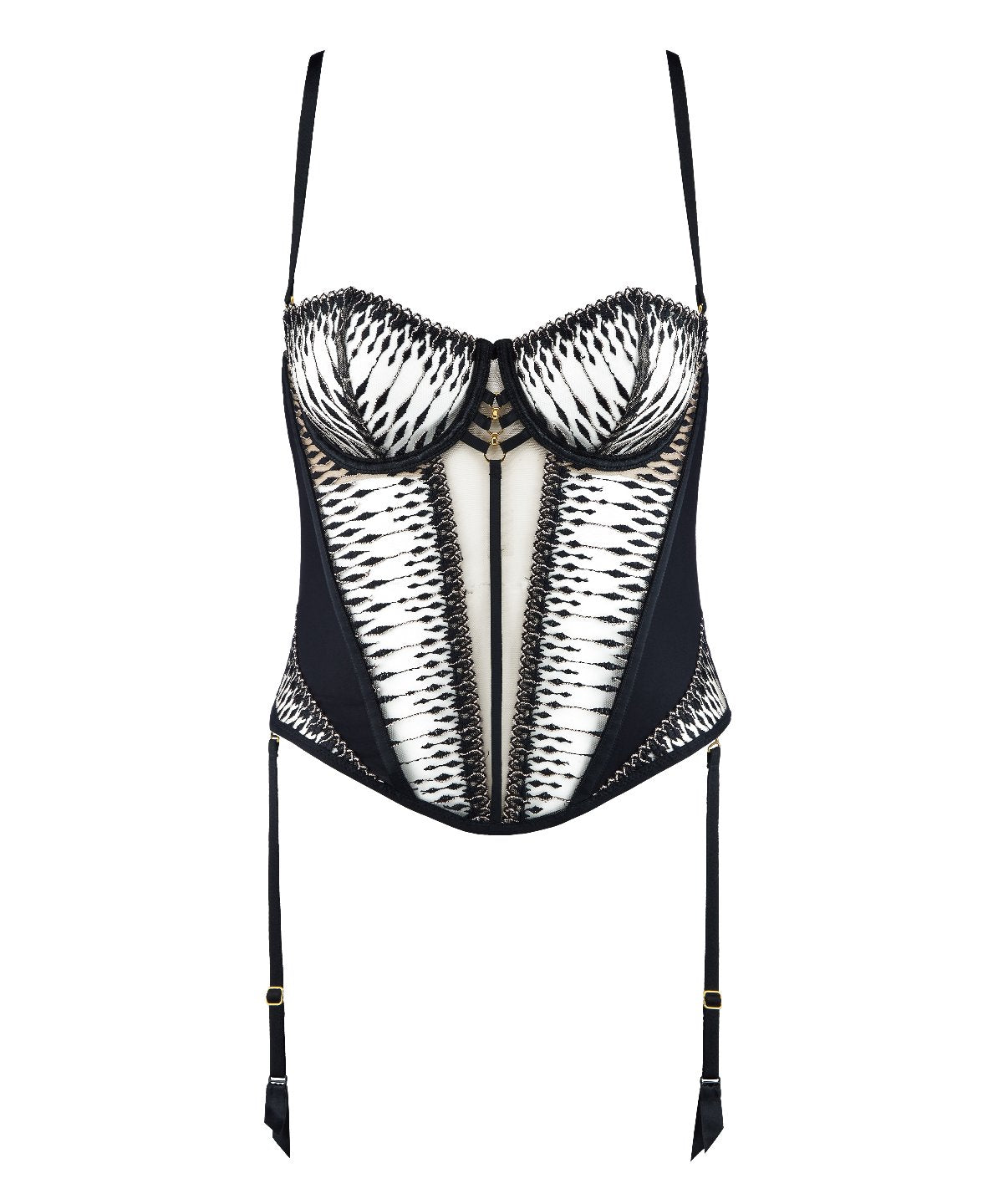 Basque Corset Aubade AUBADE Mâle Sanglé Basque Corset Black Size 34