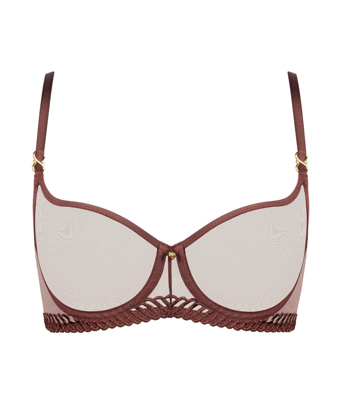 Sheer Emotion Soutien-gorge Corbeille avec armatures Sepia