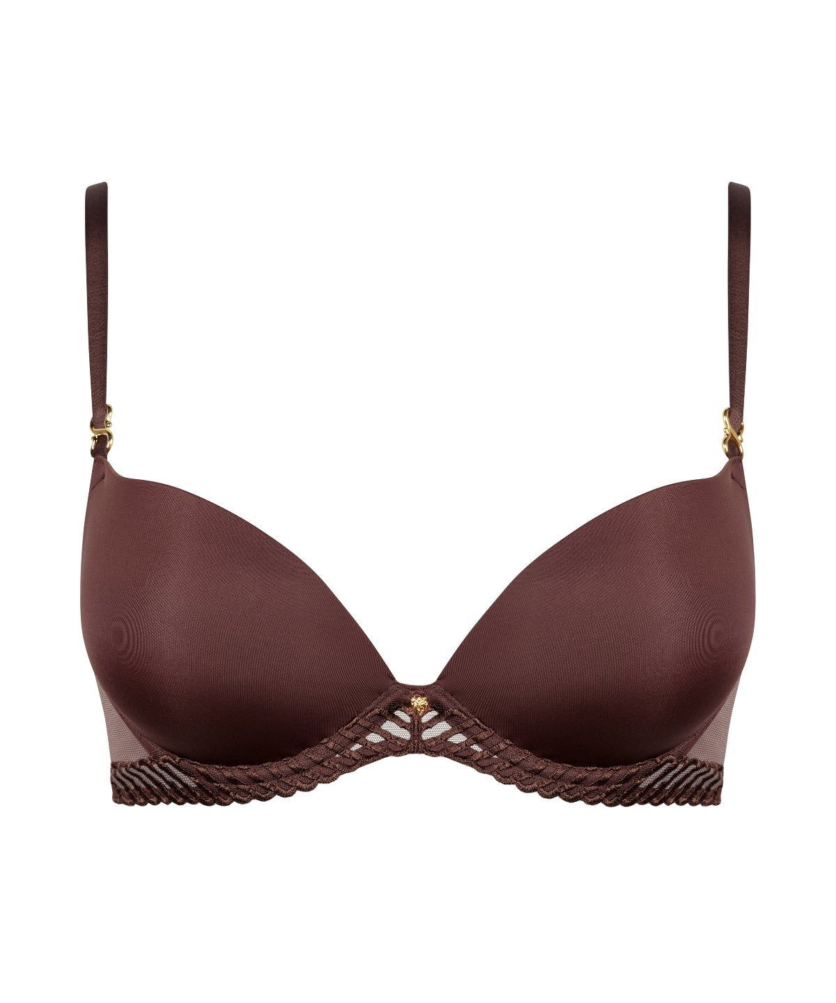 Sheer Emotion Soutien-gorge Push-up coques Sepia