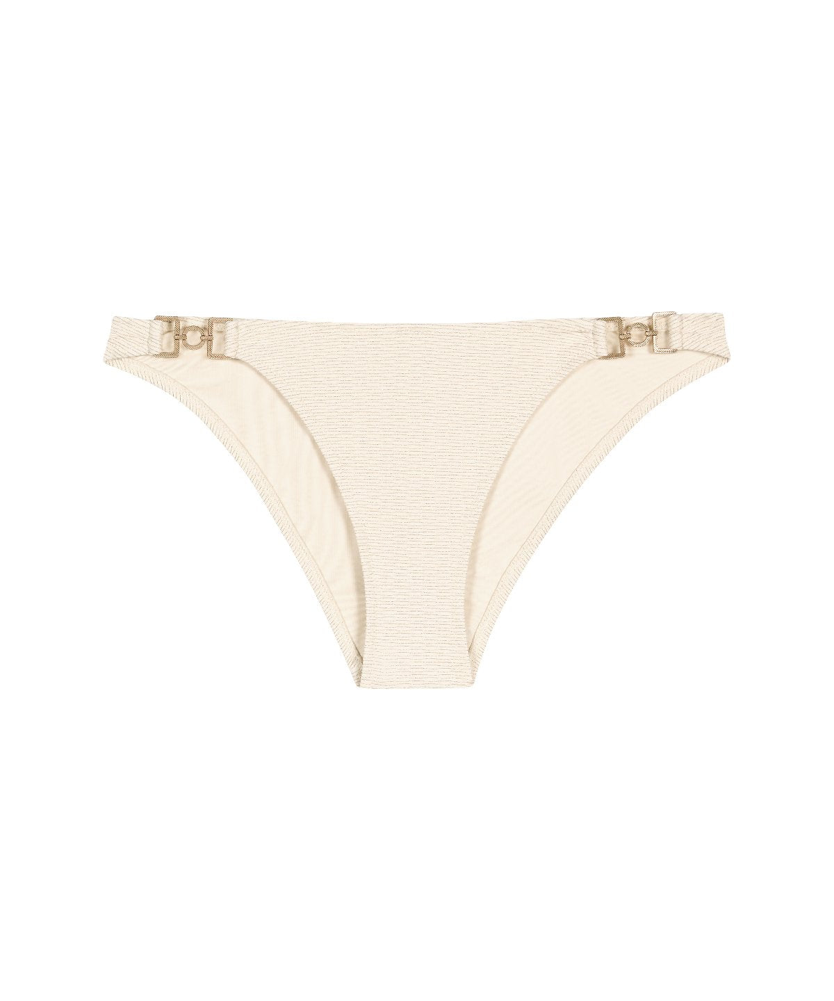 Shimmering Waters Bas de maillot de bain taille basse Golden White