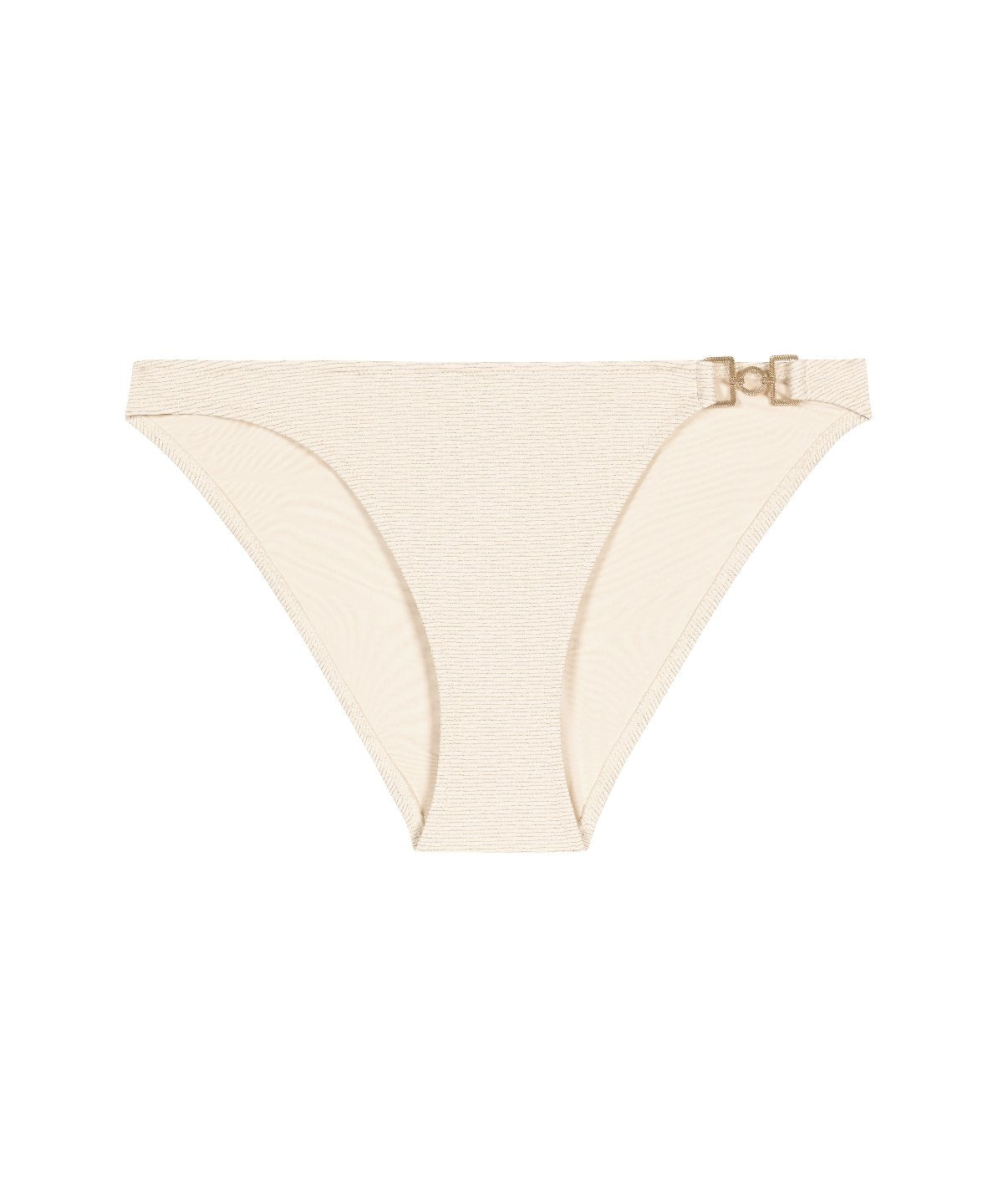 Shimmering Waters Bas de maillot de bain brésilien Golden White