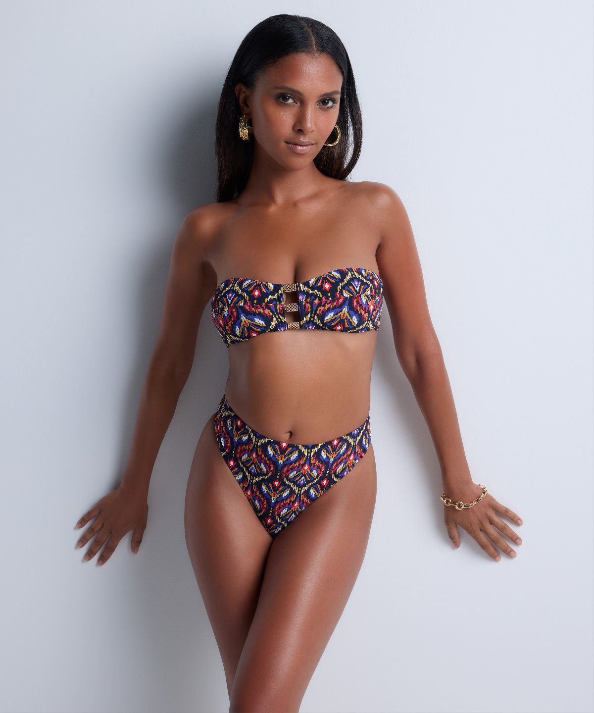 Sunkissed Allure Haut de maillot de bain Bandeau Ikat