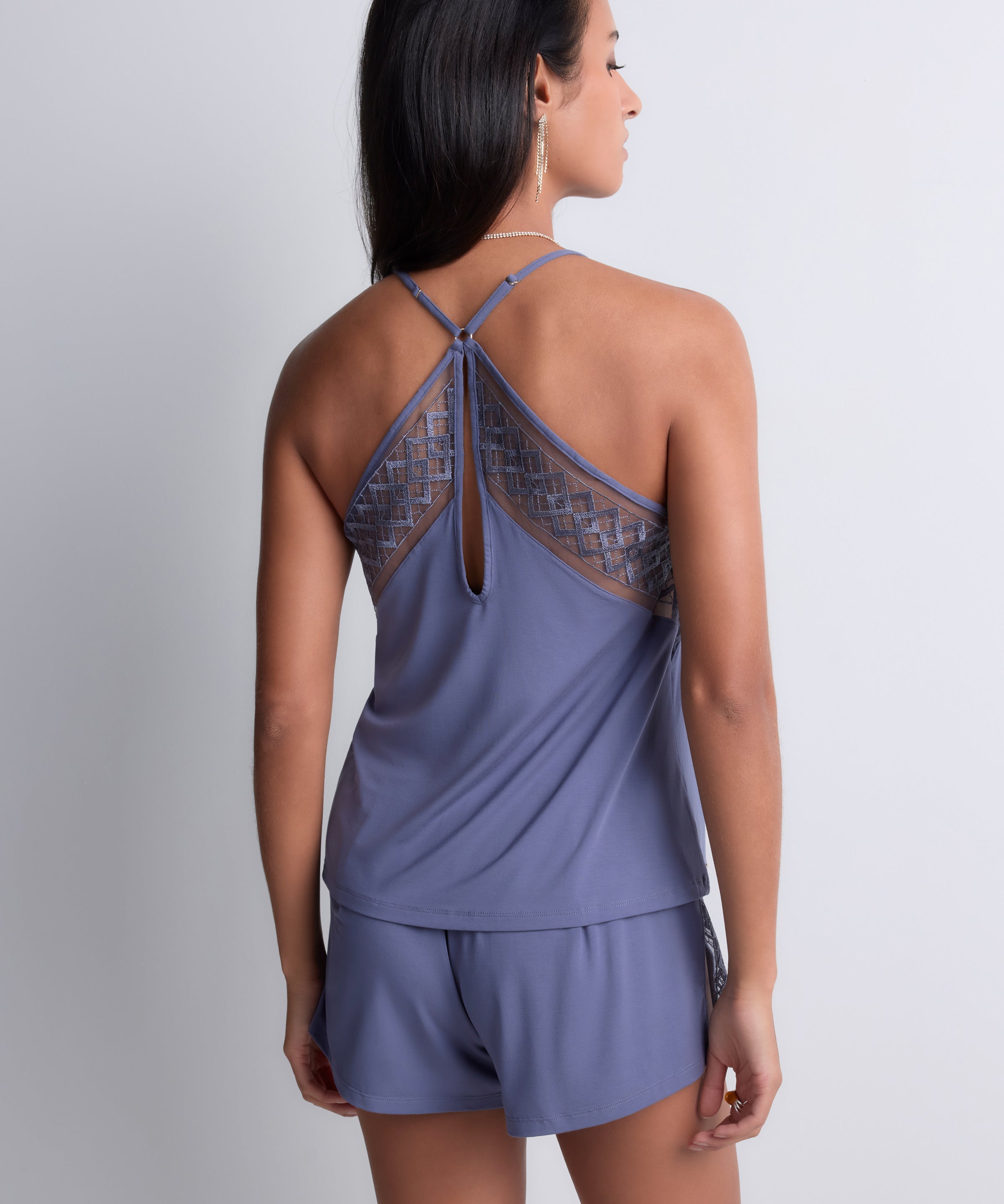 Sweet Obsession Top à fines bretelles Denim