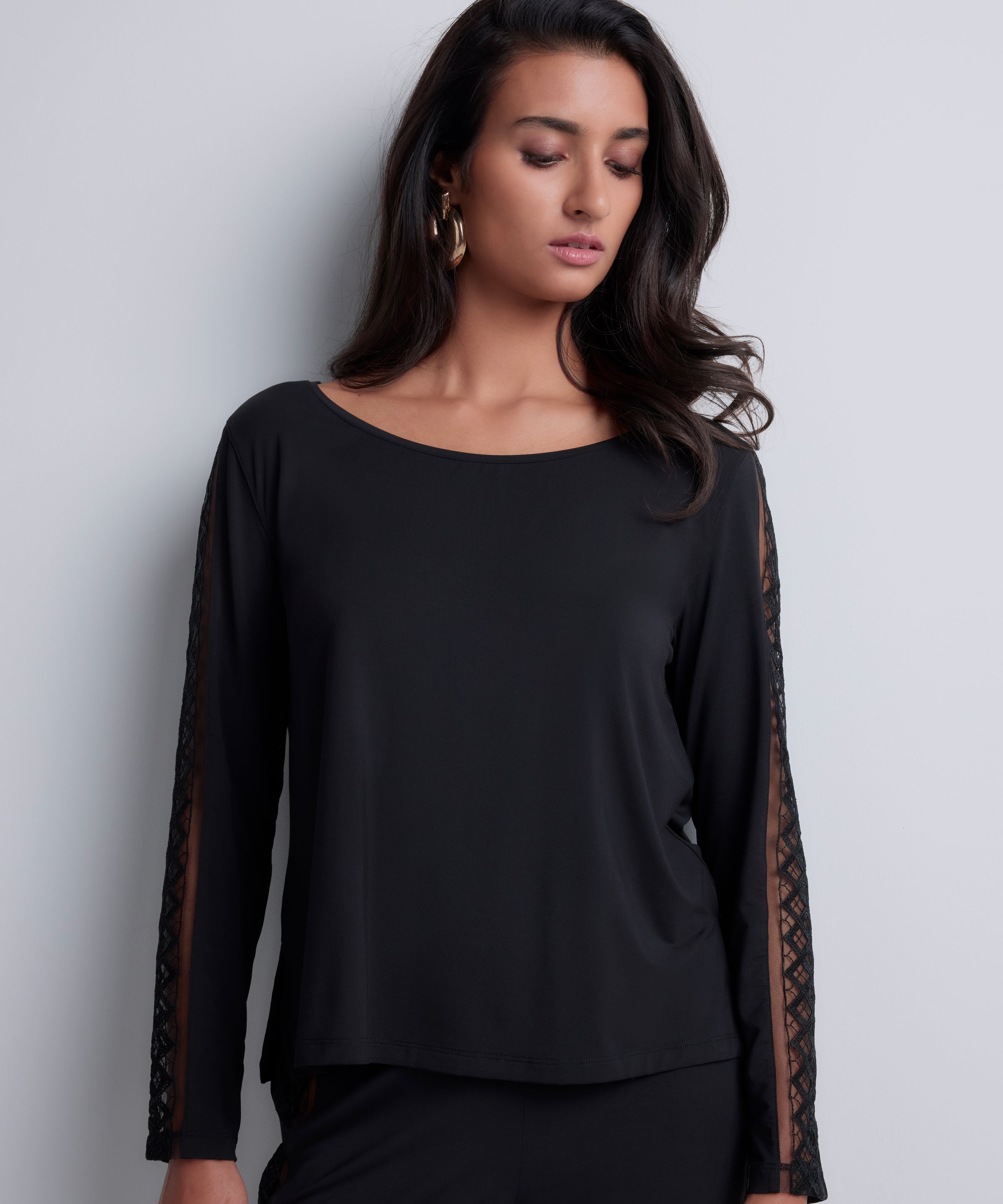 Sweet Obsession Top manches longues Black