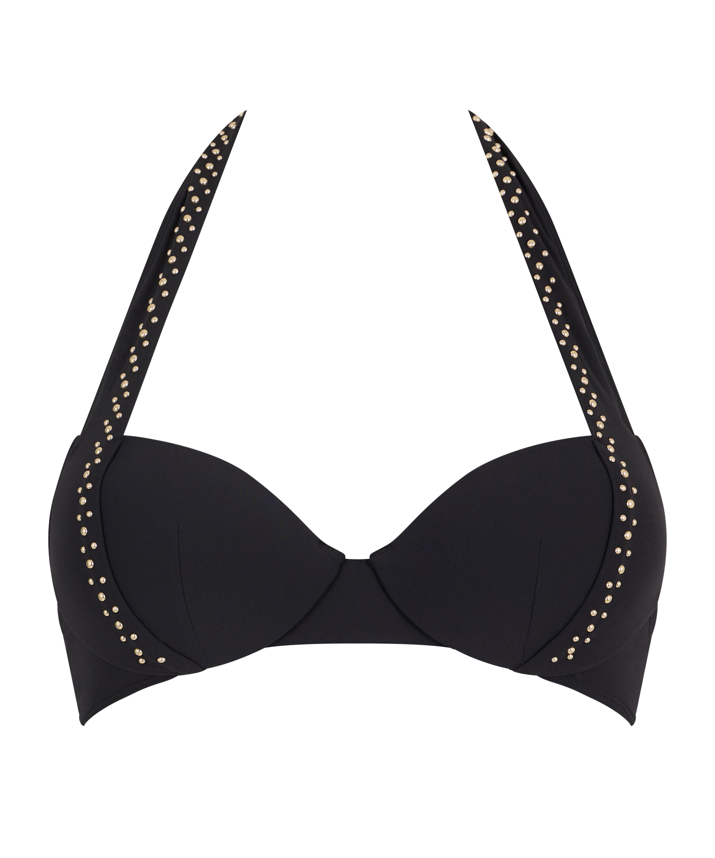 Summer Stars Haut de maillot de bain Push-up coques Black