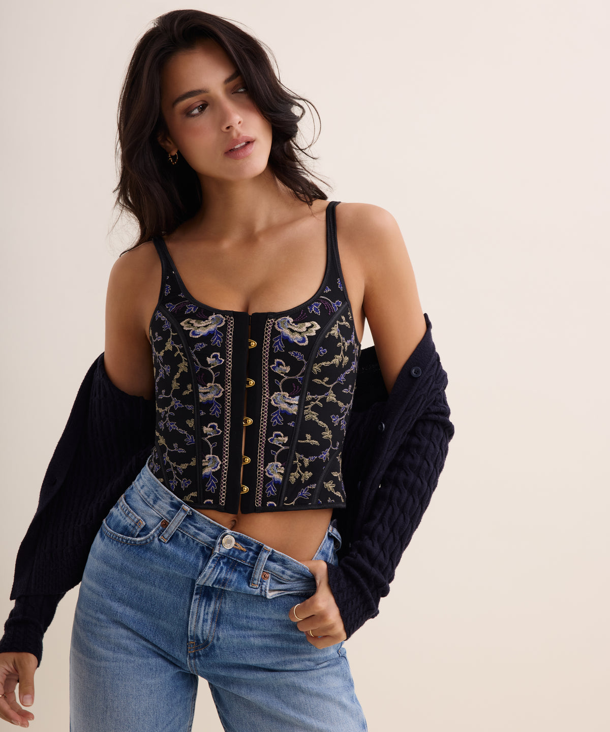Midnight Opéra Corset Persian Blue
