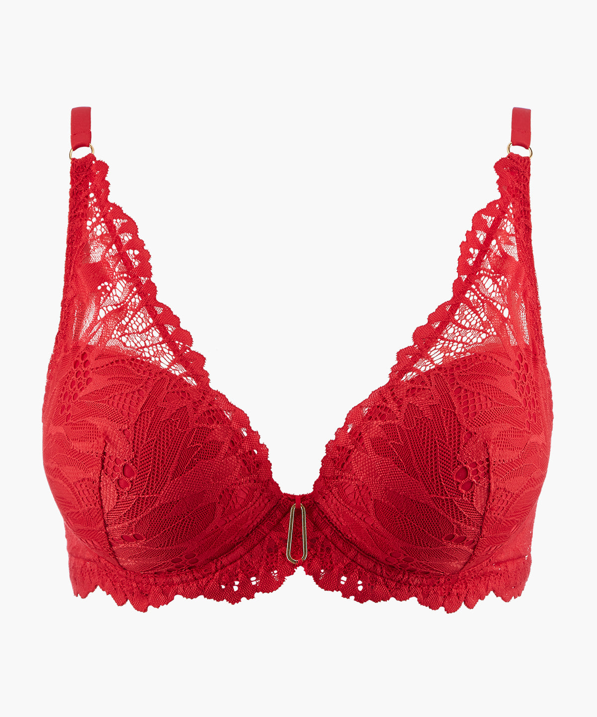 Flowermania Soutien-gorge Plunge foulard Rouge floral
