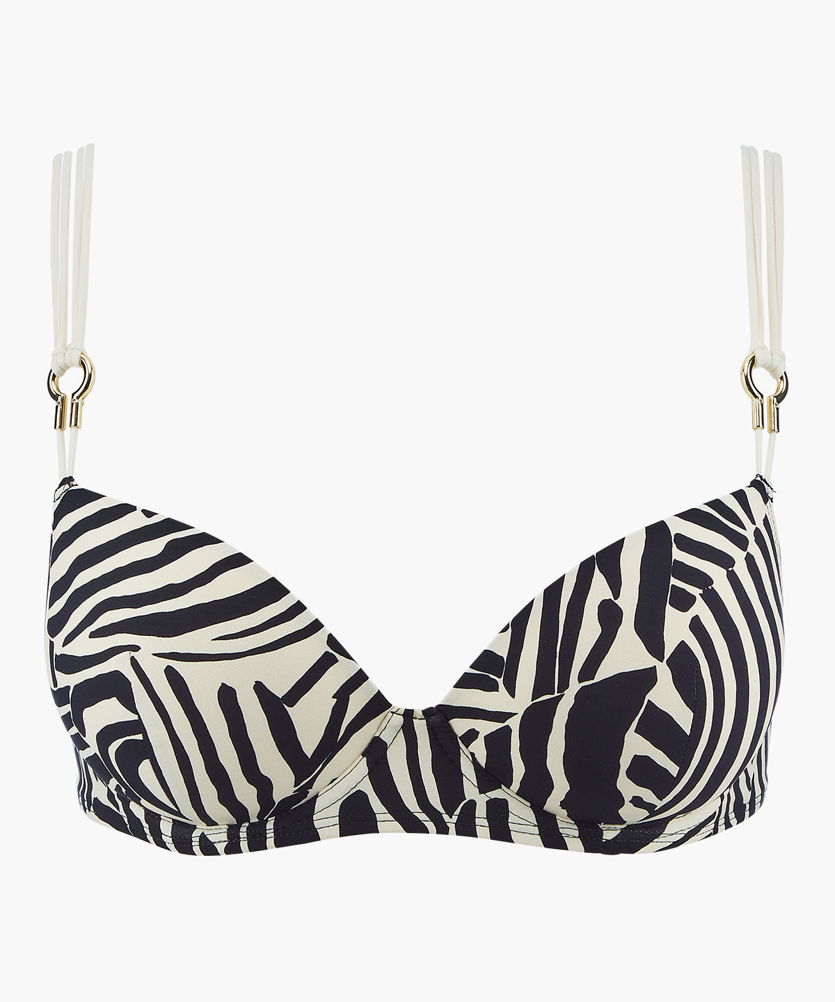 Savannah Mood Haut de maillot de bain Push-up coques Zebra