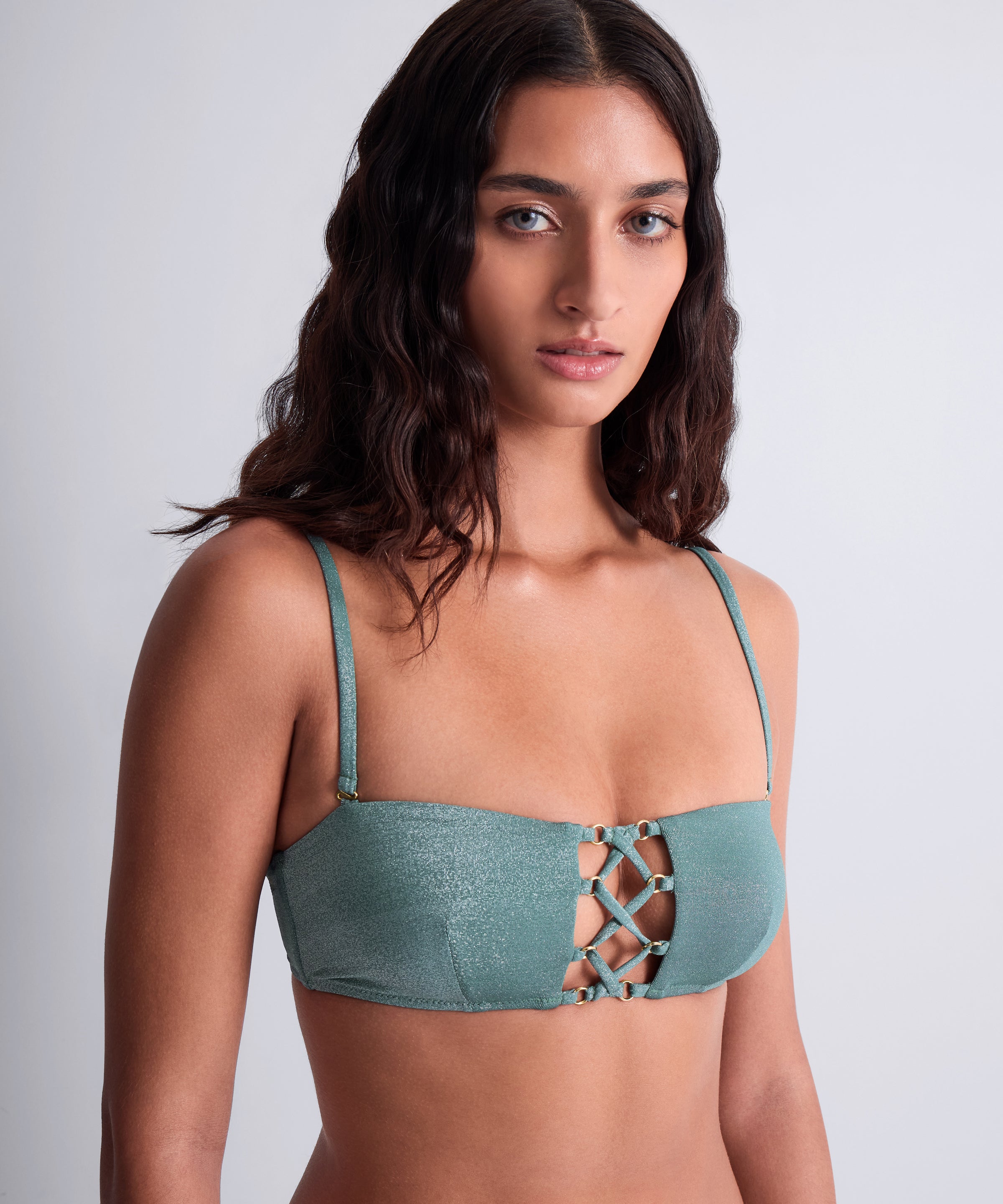 Summer Glow Haut de maillot de bain Bandeau souple Aqua