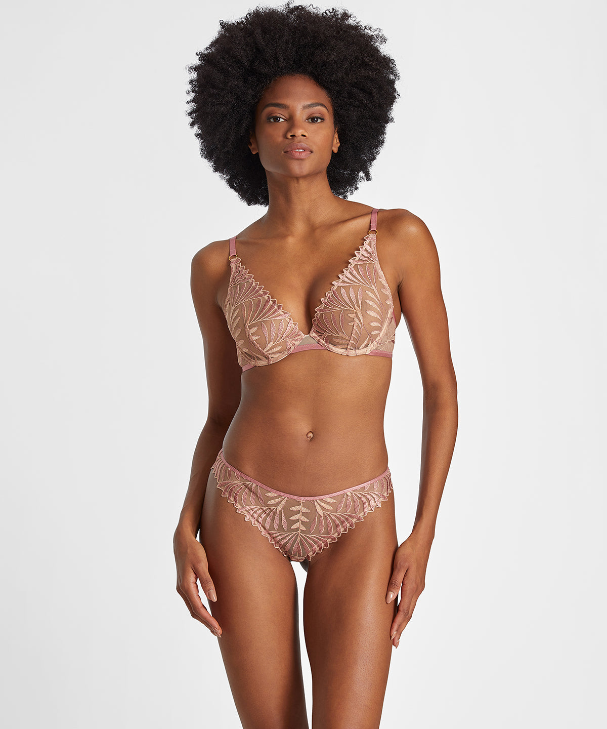 Sensory Illusion Soutien-gorge Triangle avec armatures Silk Rose