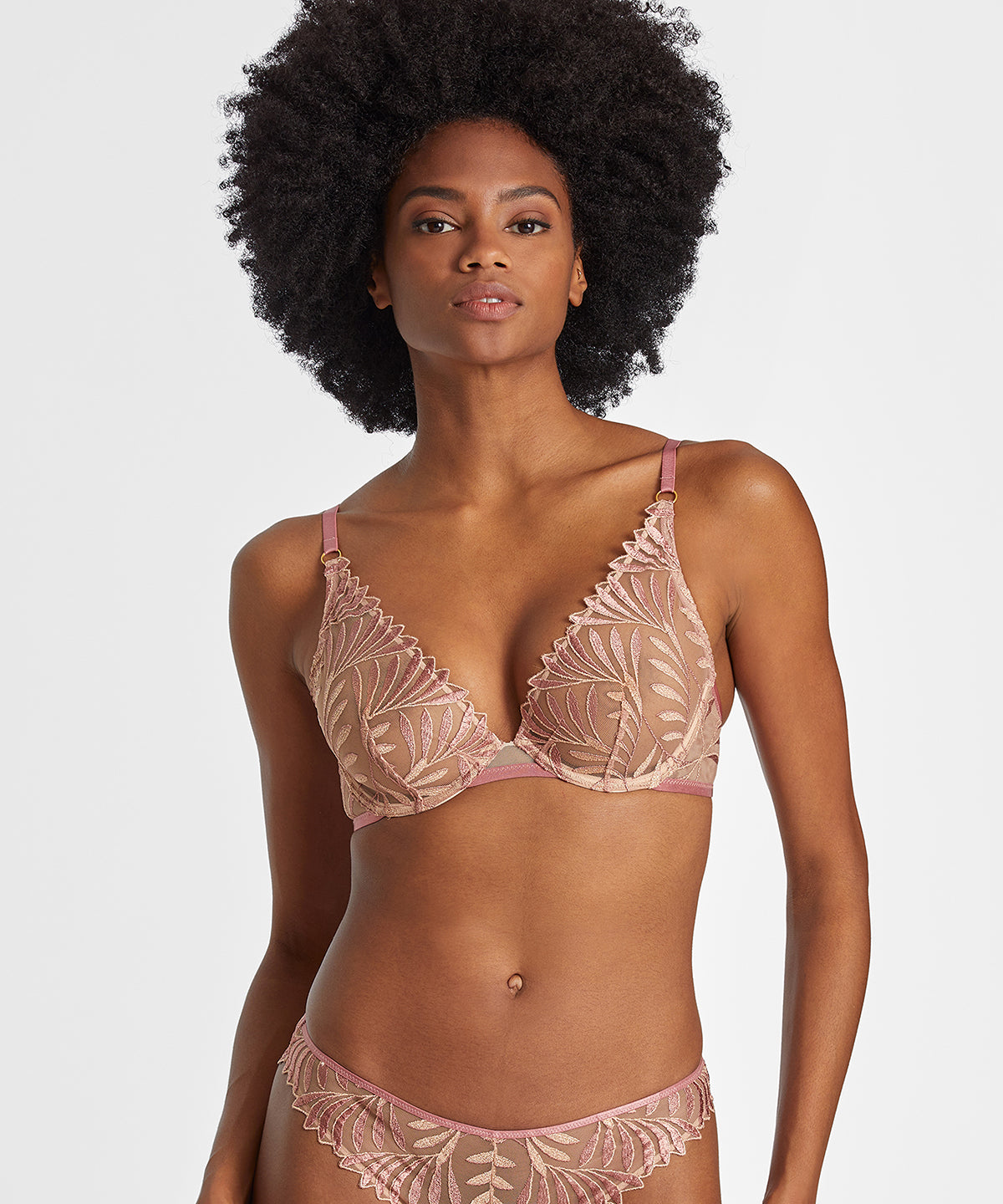 Sensory Illusion Soutien-gorge Triangle avec armatures Silk Rose