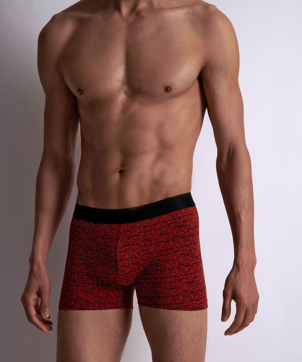 Aubade Homme Pack 2 boxers Love Letters Rouge