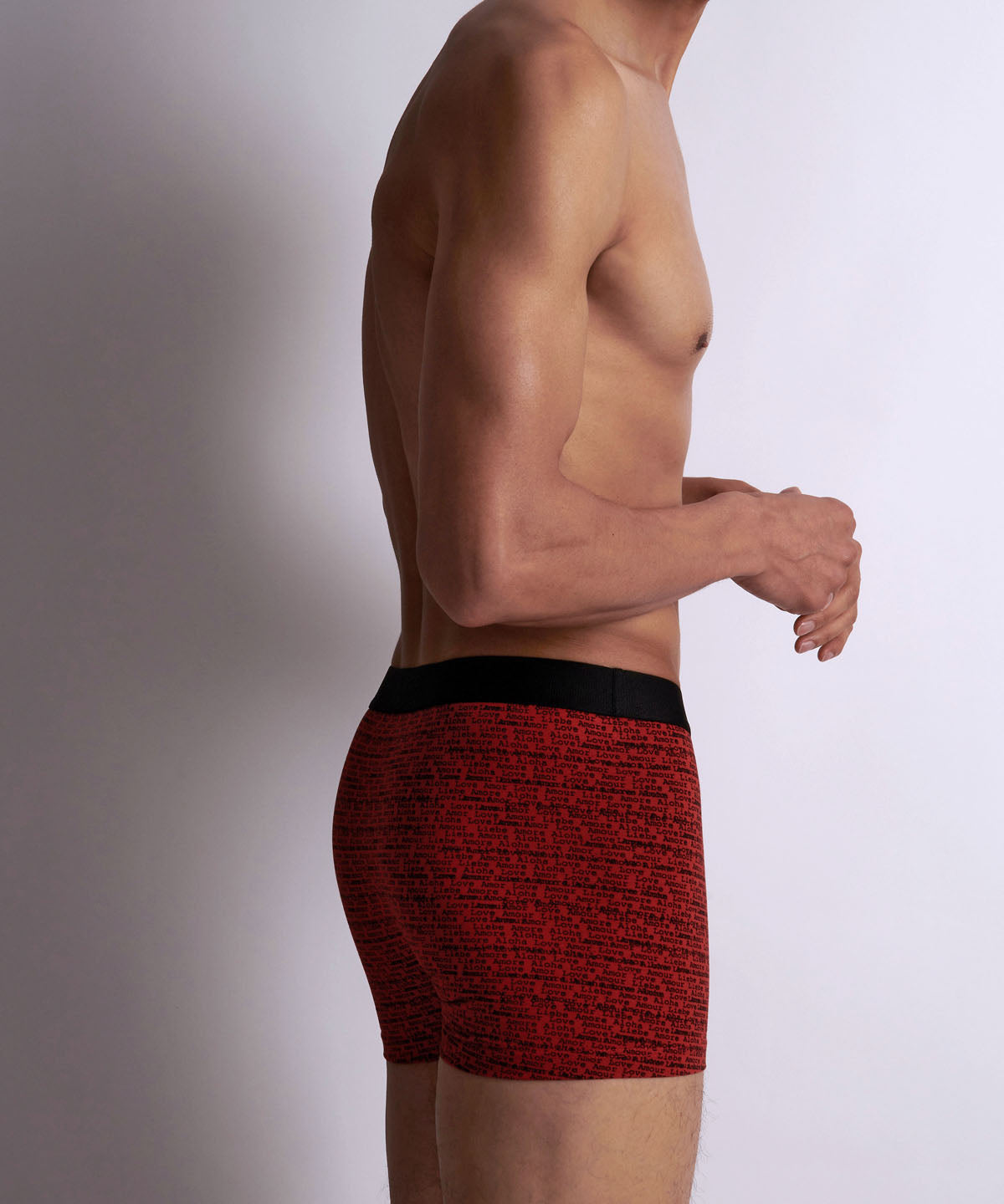 Aubade Homme Pack 2 boxers Love Letters Rouge