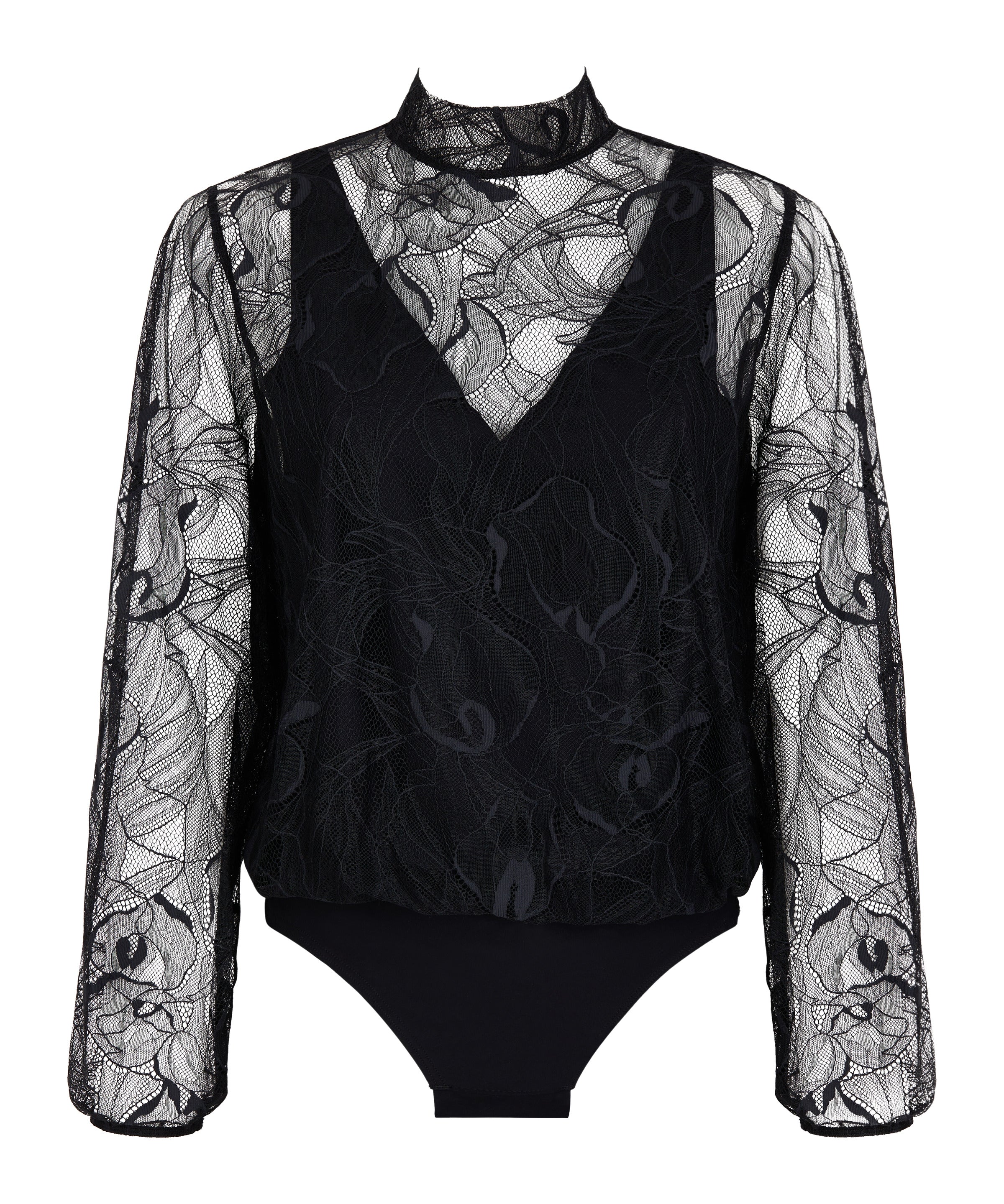 Les Bodys by Aubade Body Manches Longues Black