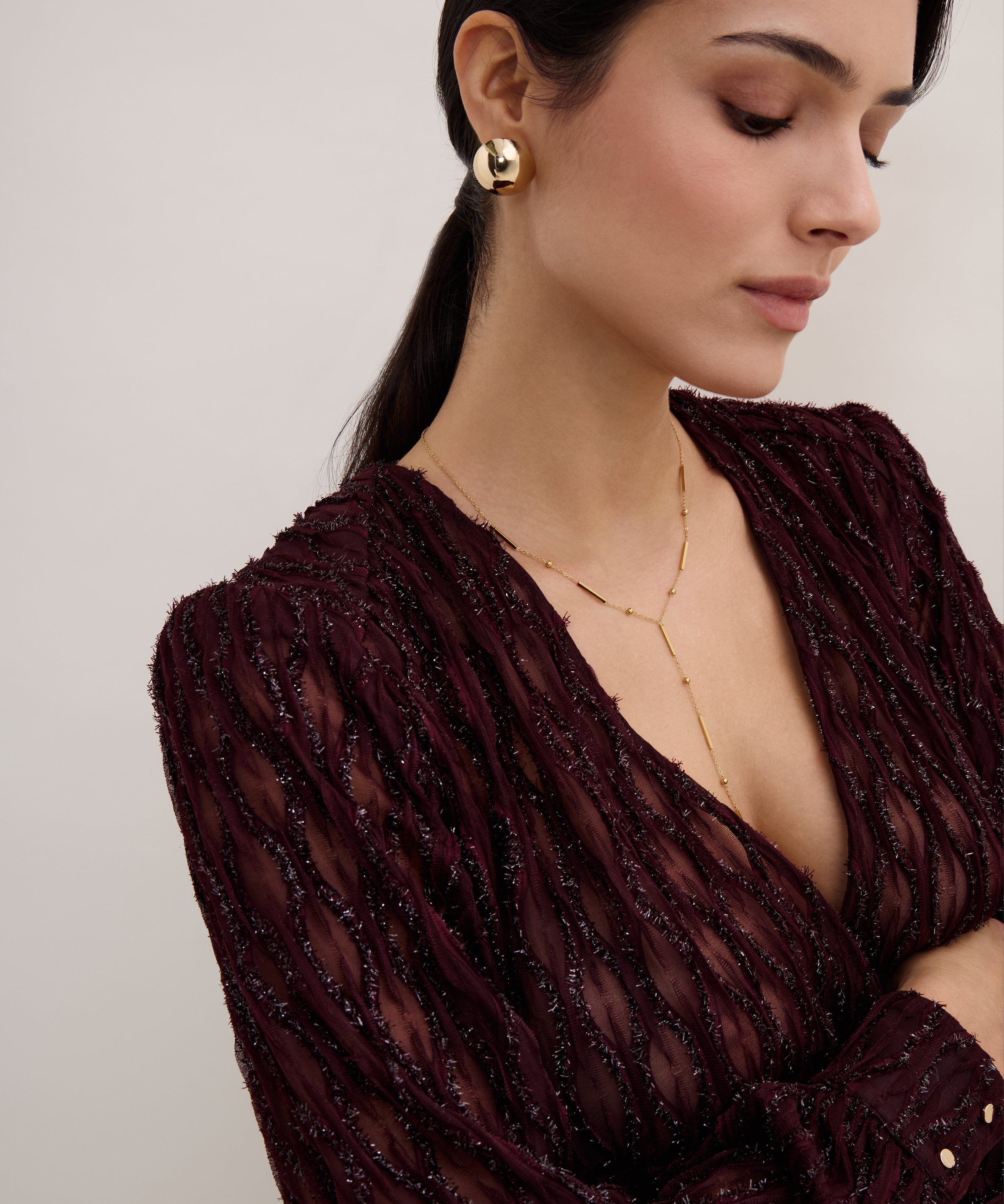 Les Bodys by Aubade Body Manches Longues Supreme Burgundy