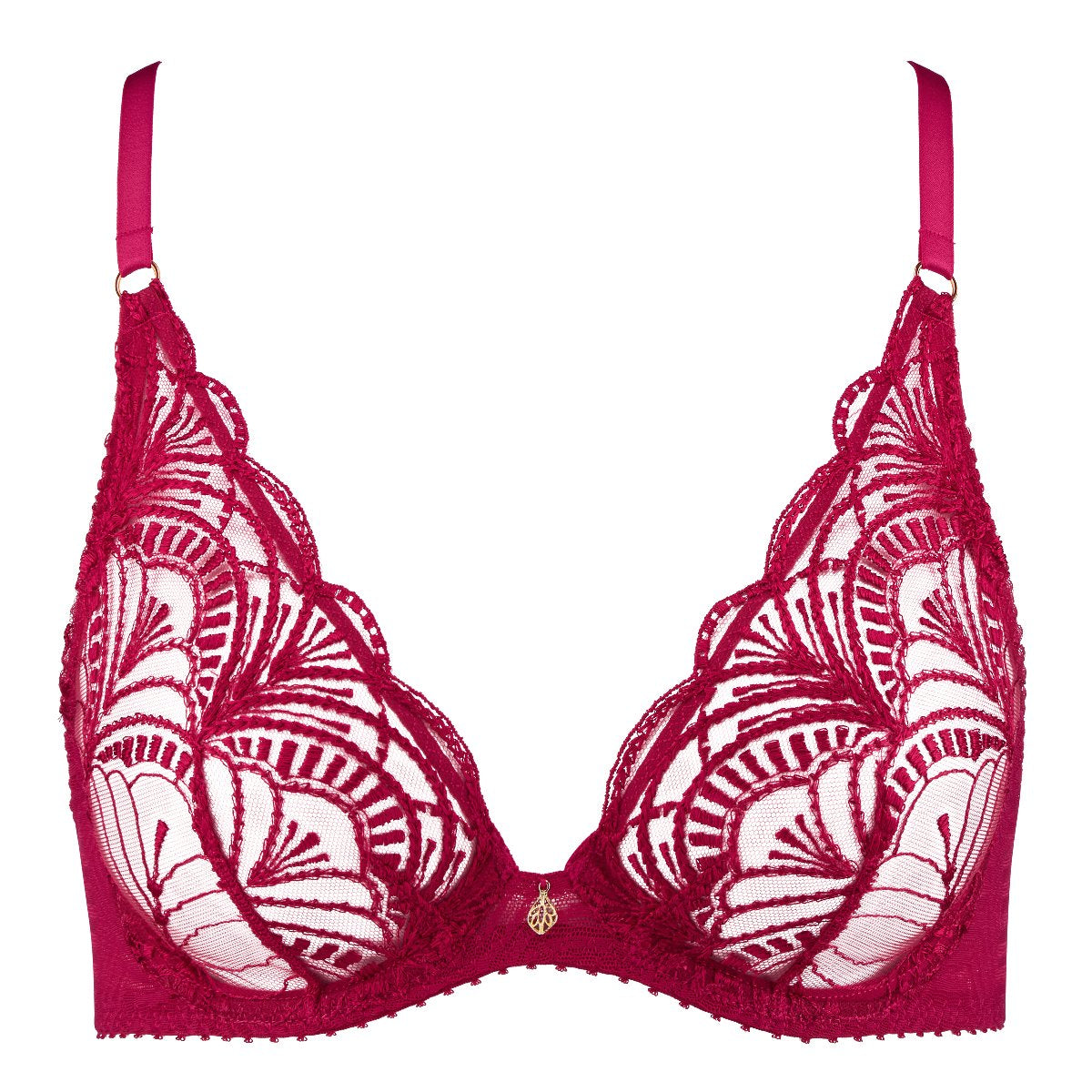 Soutien-gorge Triangle Aubade Amour Précieux - Noir Dentelle - Taille FR90B/EU75B