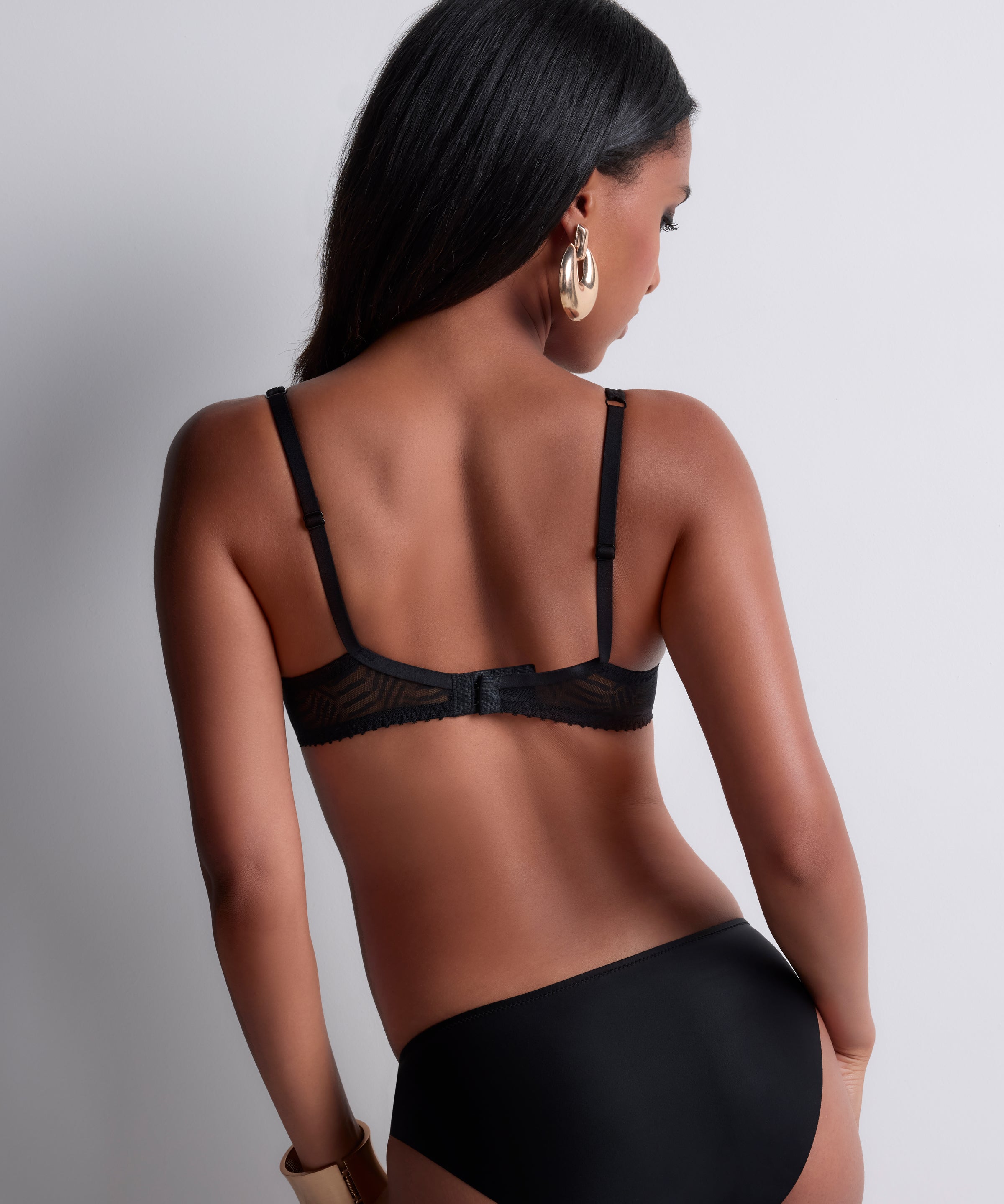Vibes Soutien-gorge Emboîtant Foulard Black