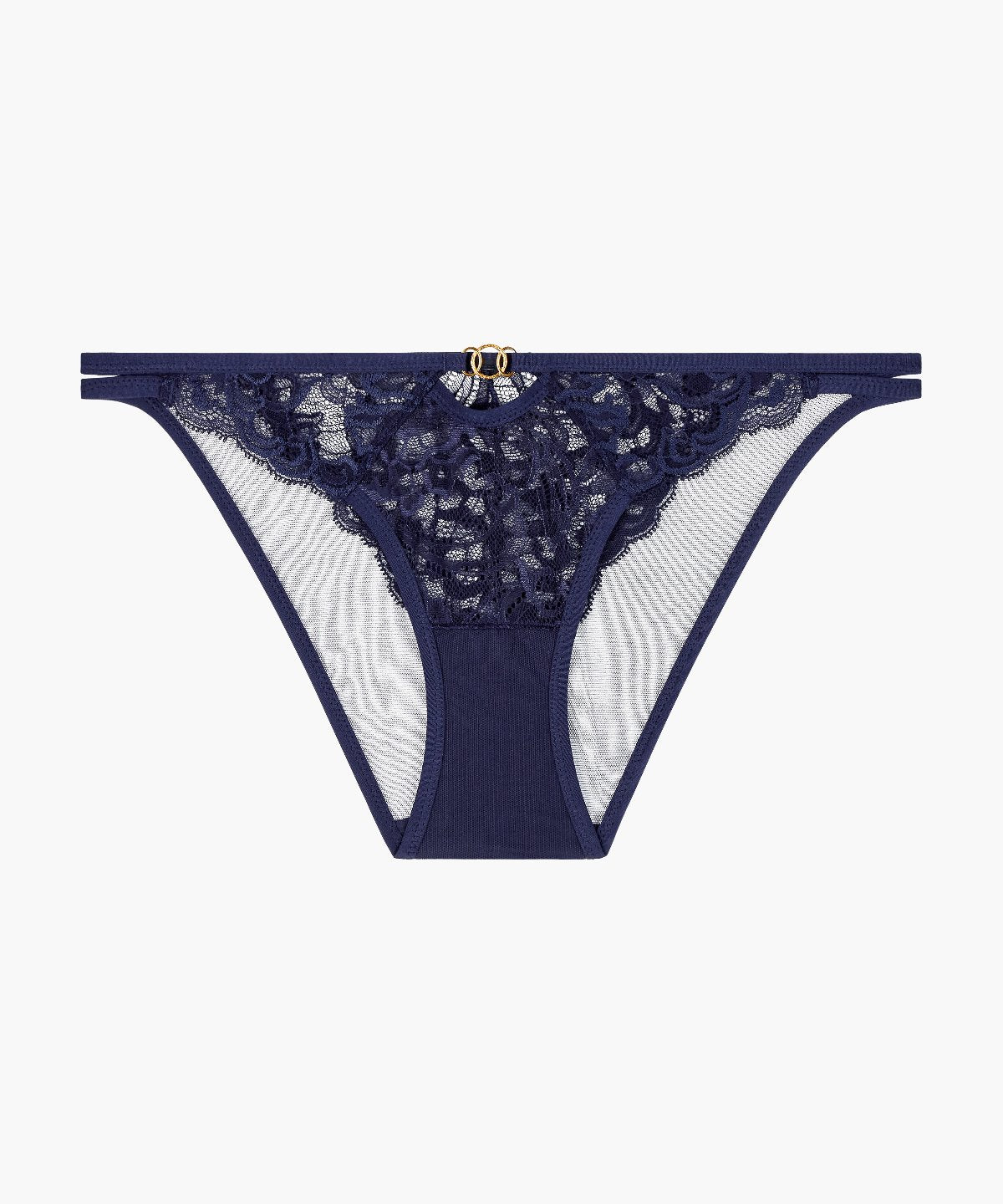 Tanga Feeling Myself Aubade T.1/36/XS - Bleu Nuit - Neuf Avec étiquettes
