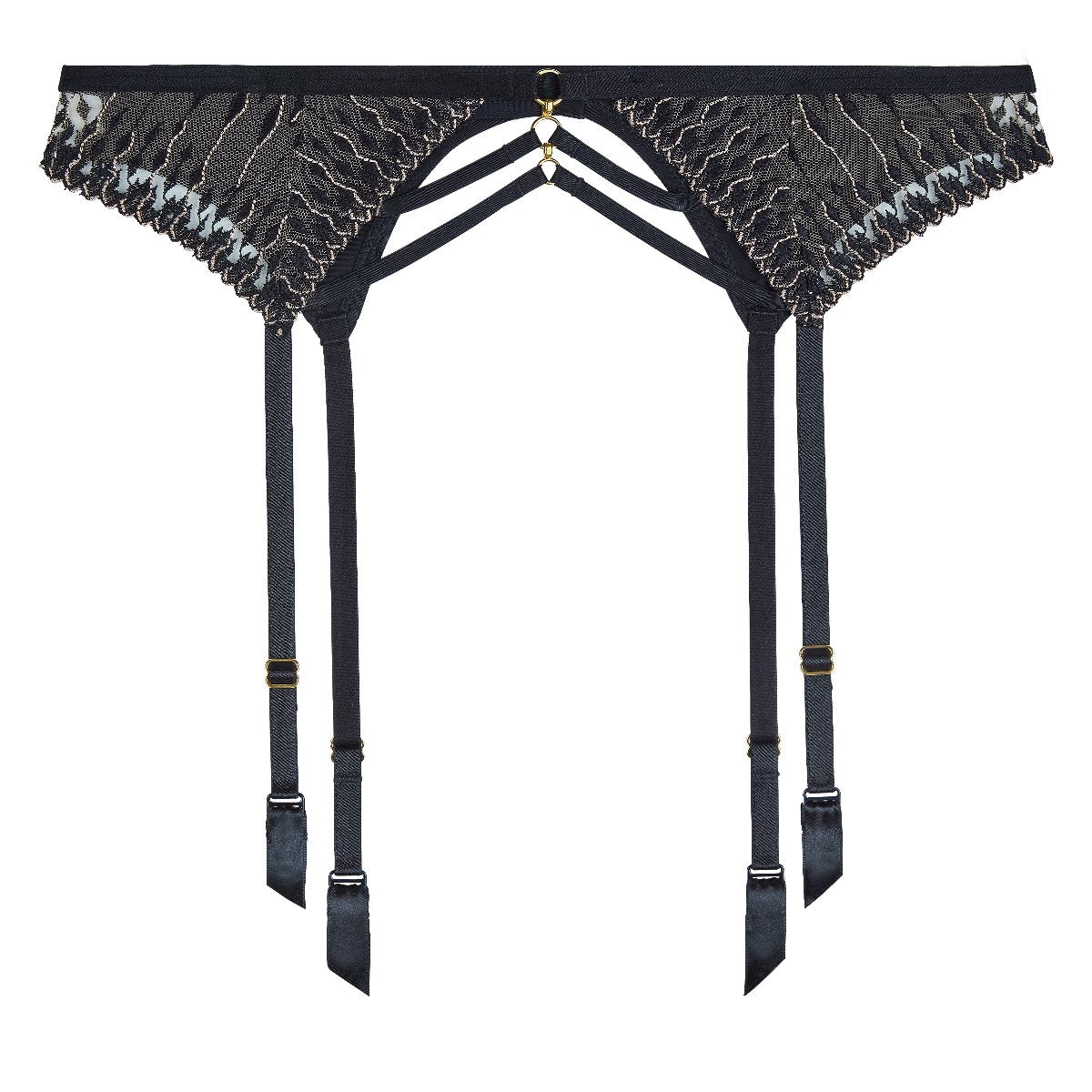 Voodoo Kiss Millenium Black Suspender belt | Aubade Voodoo Kiss Millenium Black Suspender belt | Aubade