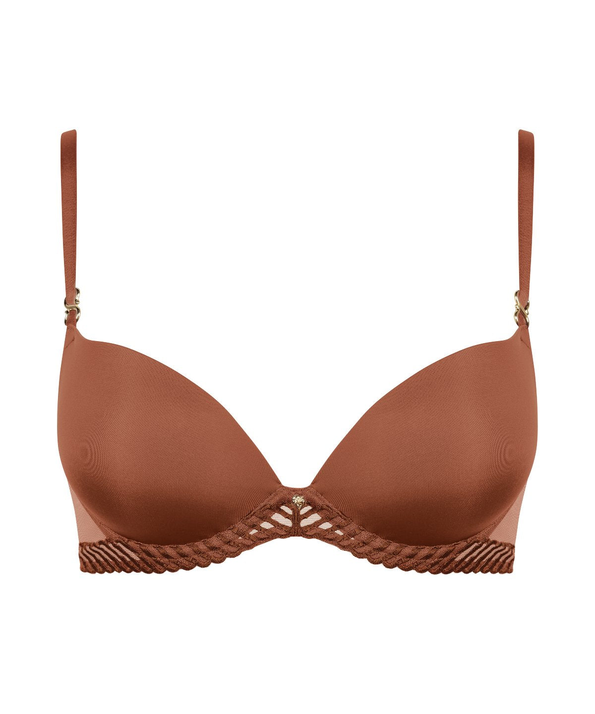 Sheer Emotion Soutien-gorge Push-up coques Honey