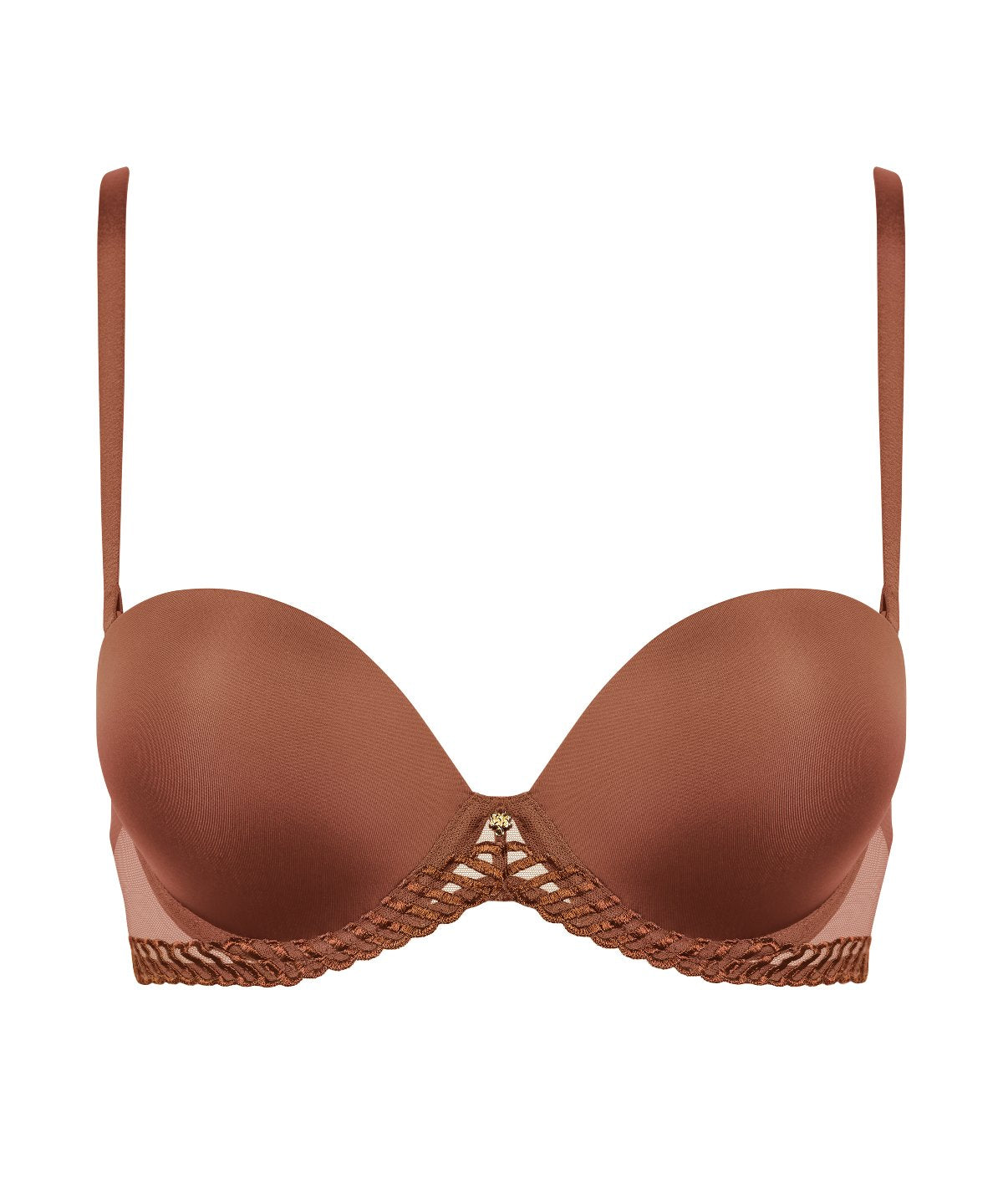 Sheer Emotion Soutien-gorge Bandeau plunge Honey