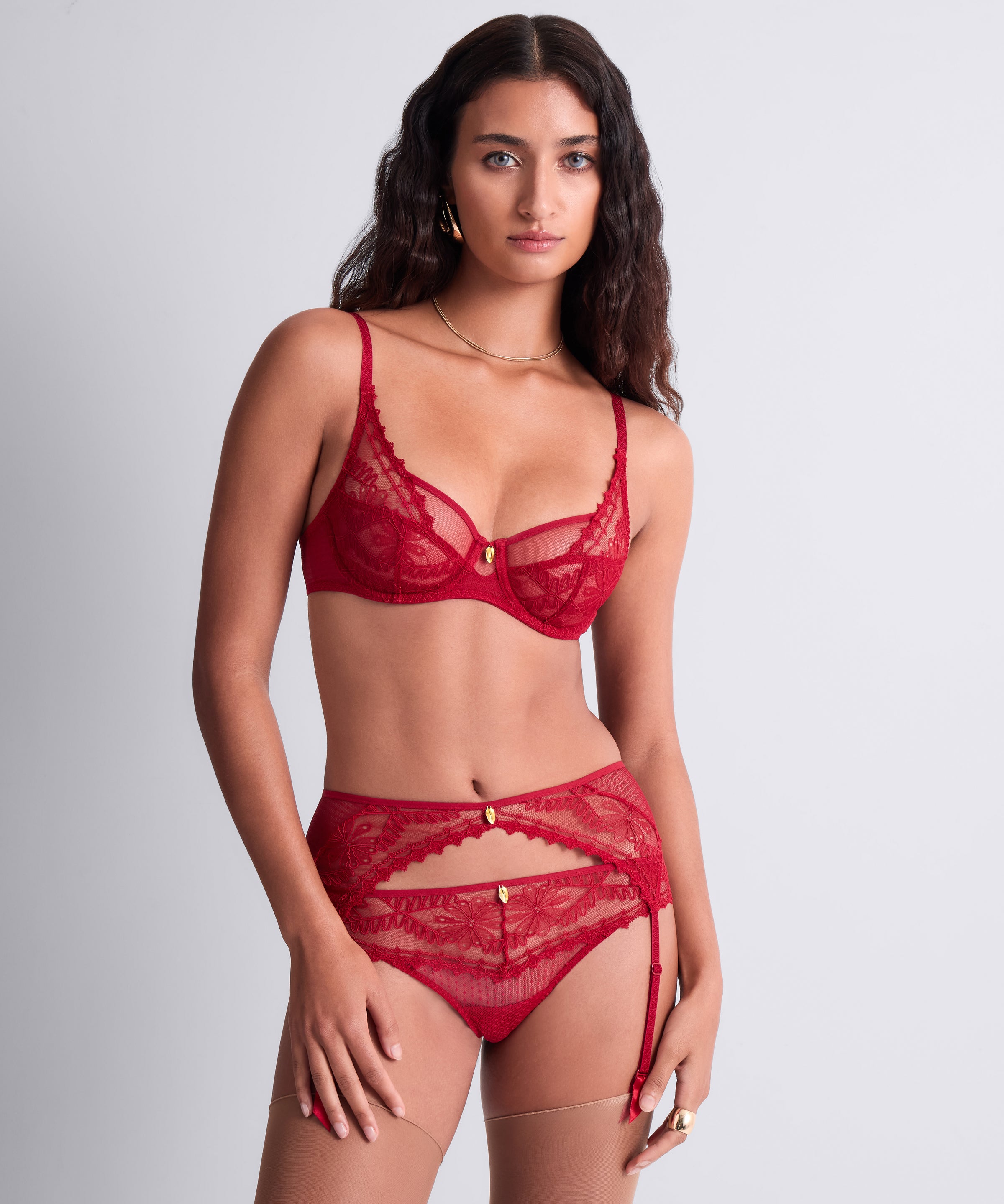 Mystery of Love Soutien-gorge Emboîtant Foulard Cherry