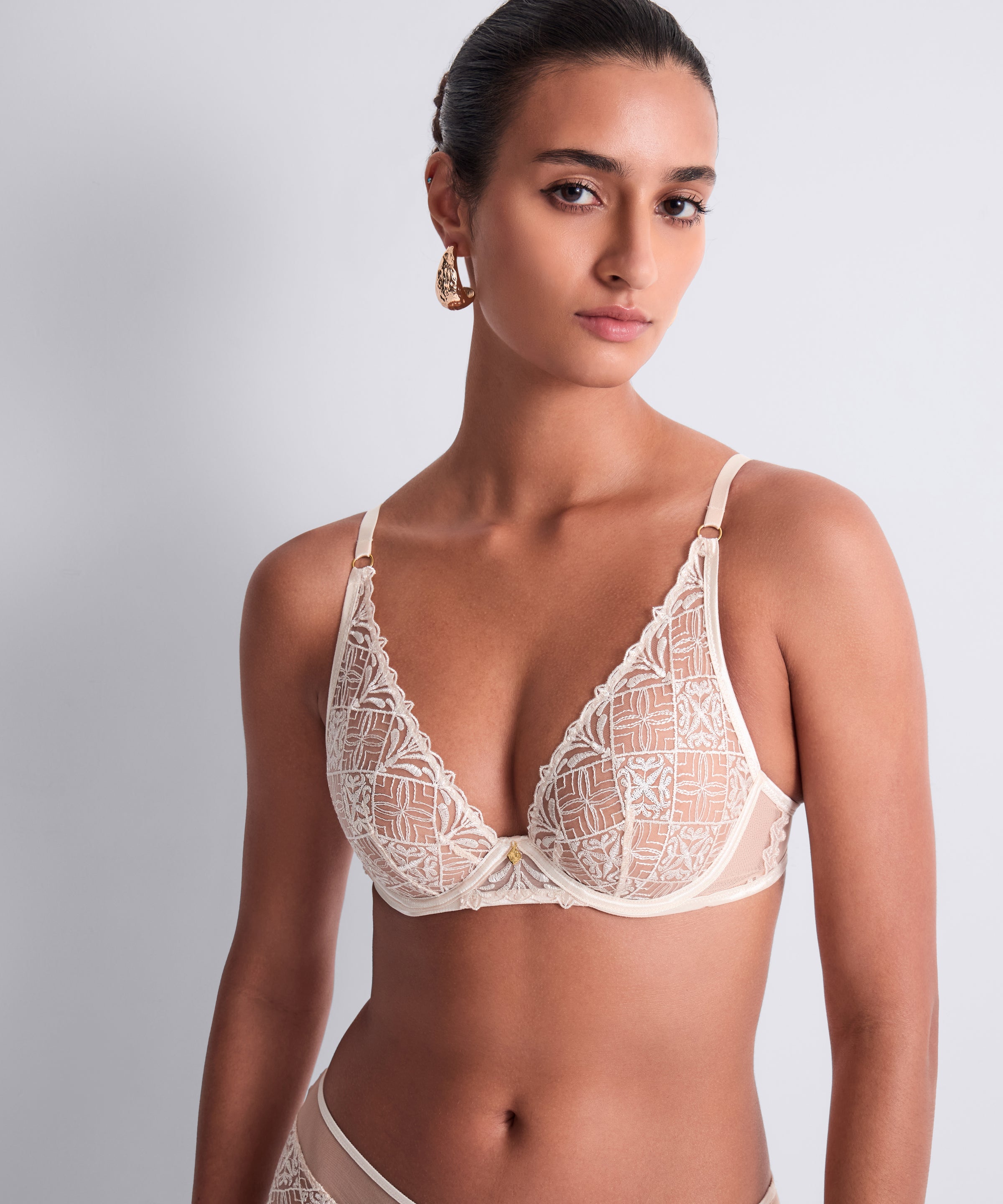 Iconic Calypso Soutien-gorge Triangle avec armatures Dune