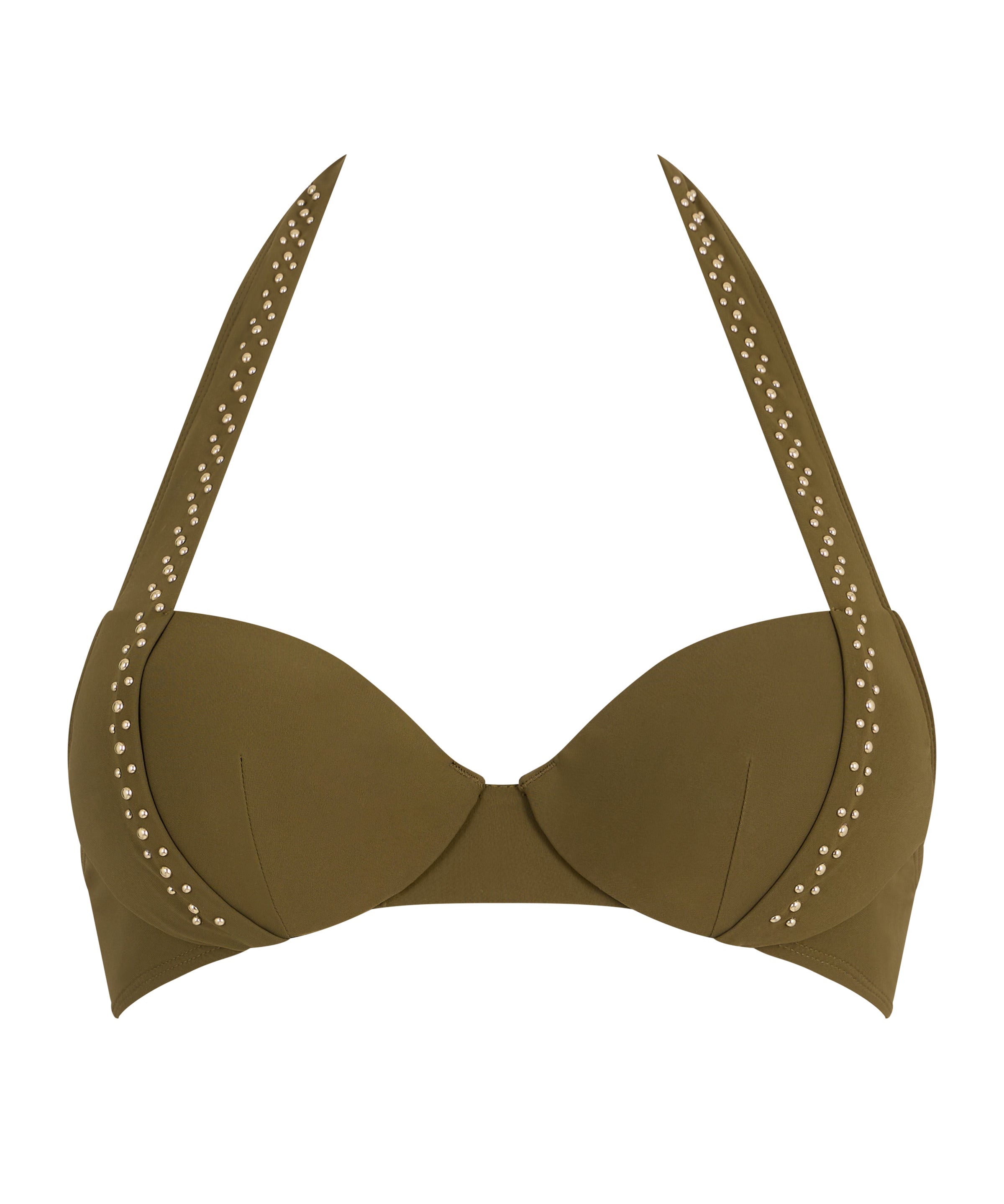 Summer Stars Haut de maillot de bain Push-up coques Khaki