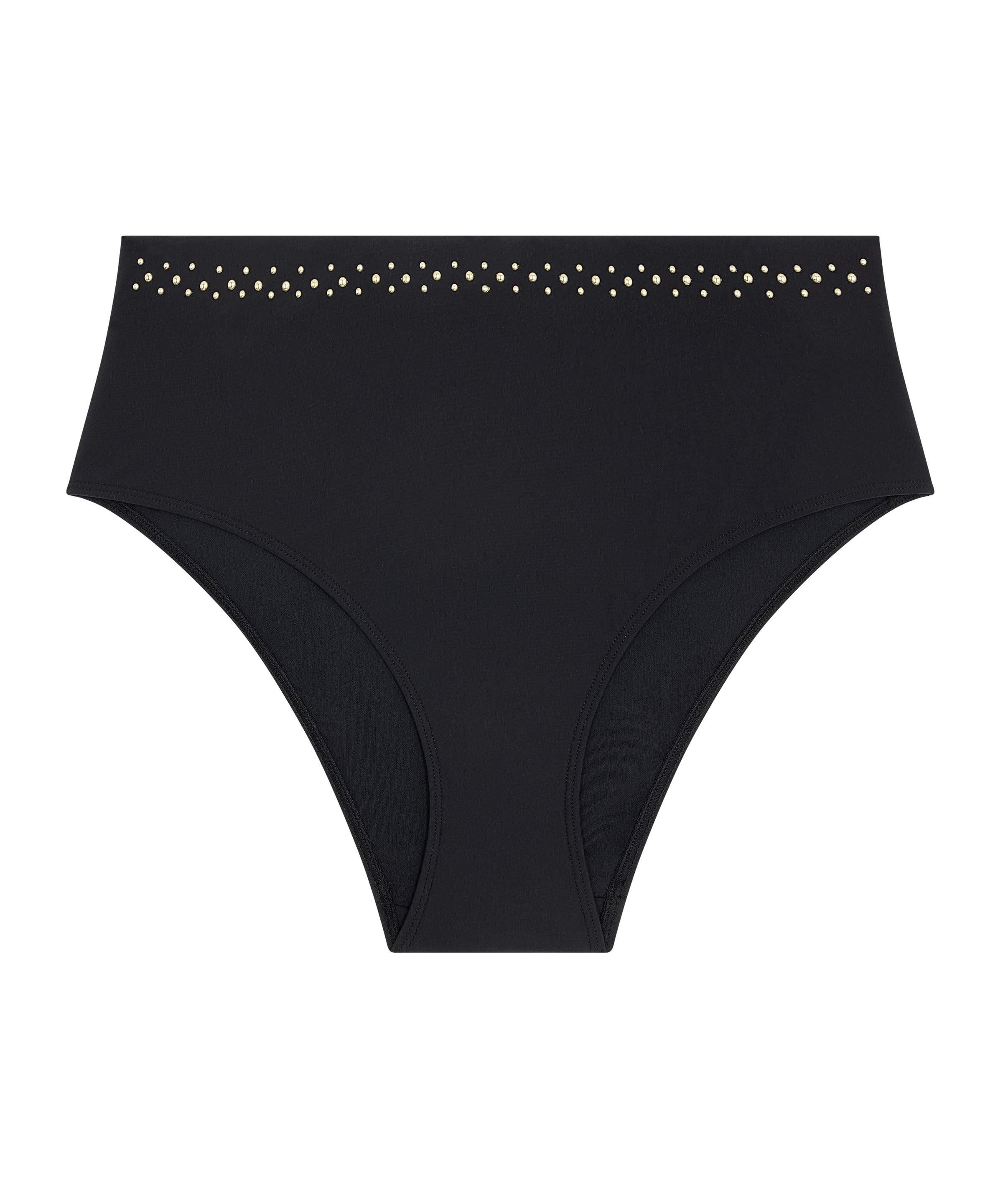 Summer Stars Bas de maillot de bain taille haute Black
