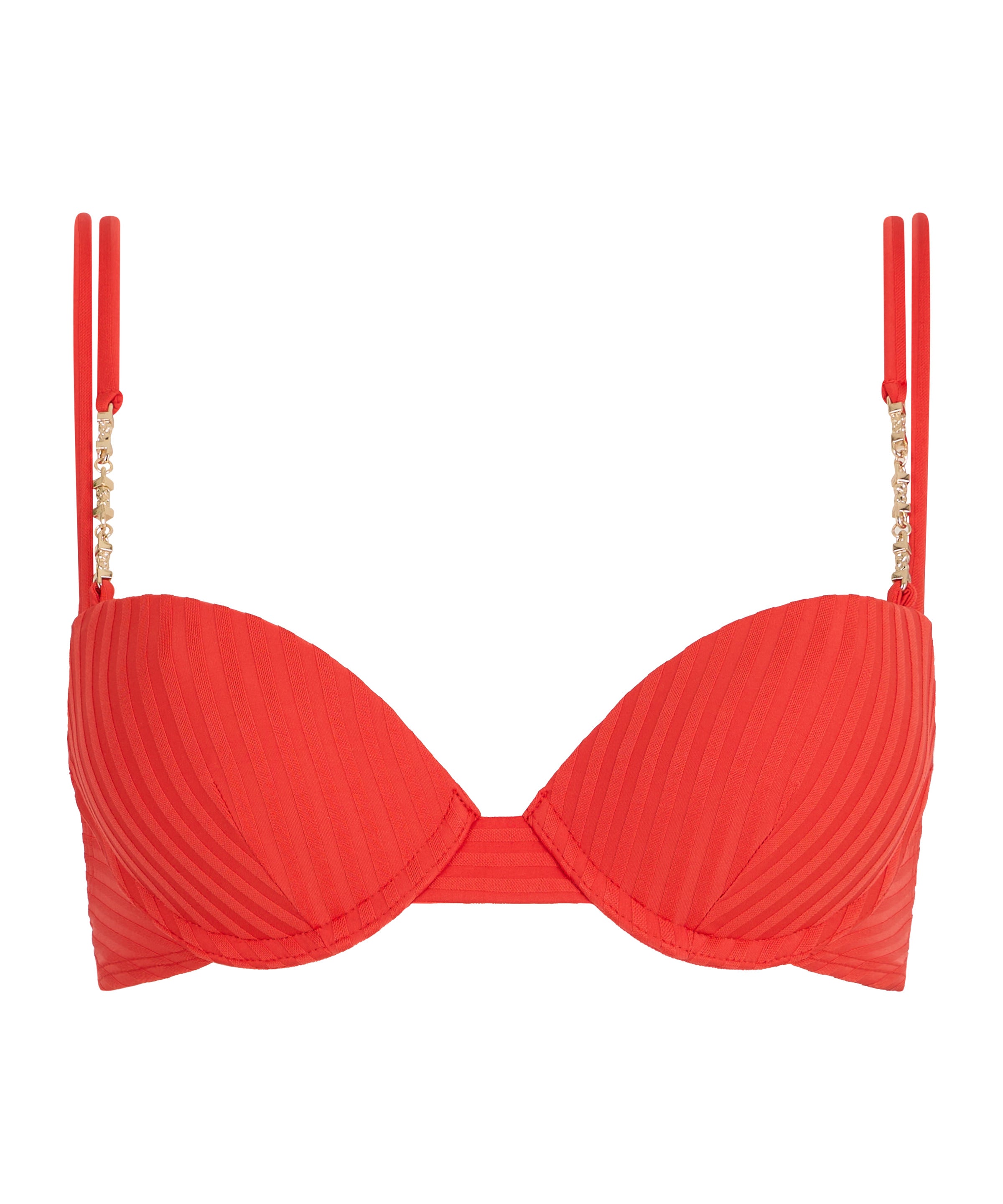 Sun Pop Haut de maillot de bain Push-up coques Corail