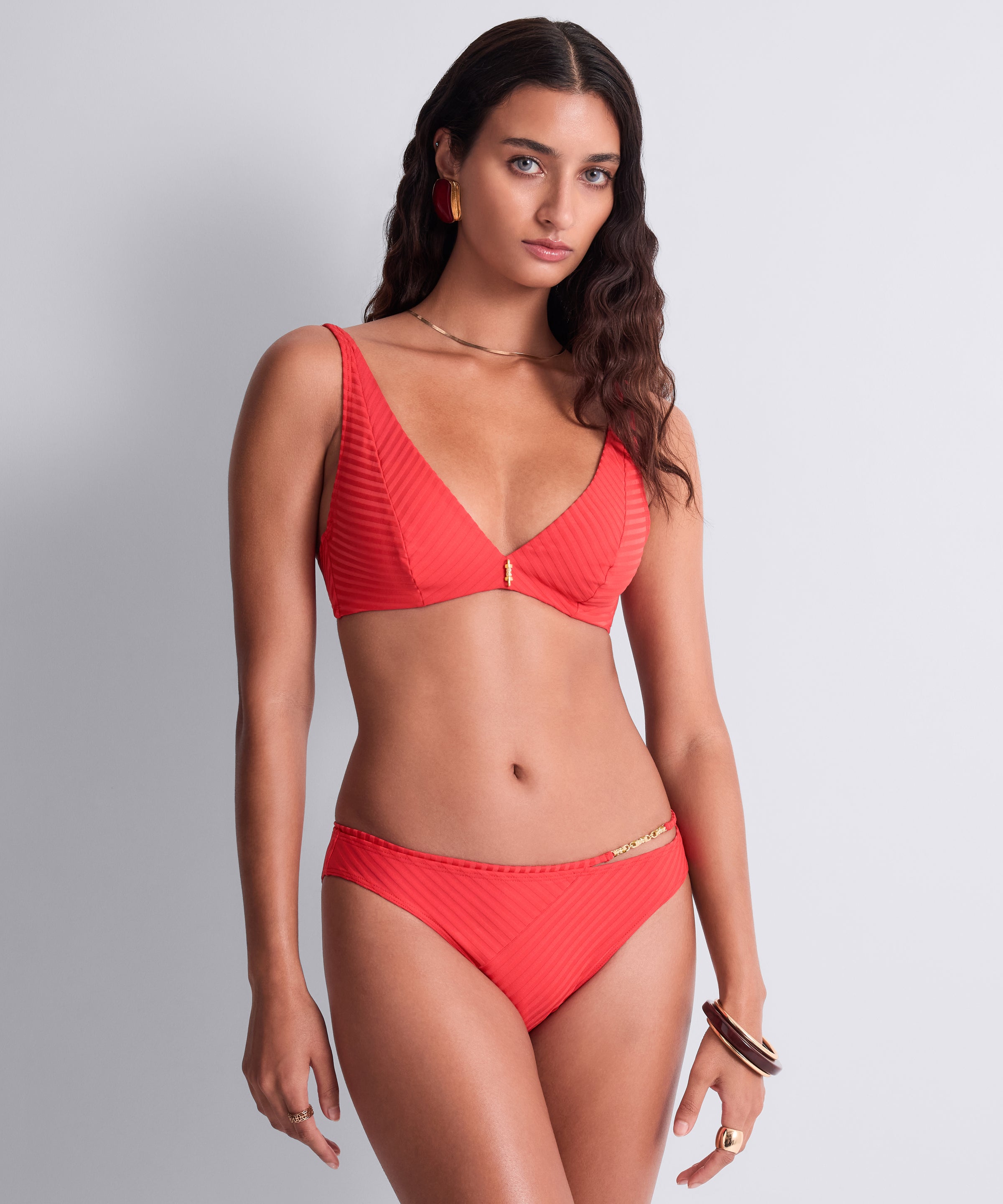 Sun Pop Bas de maillot de bain brésilien Corail