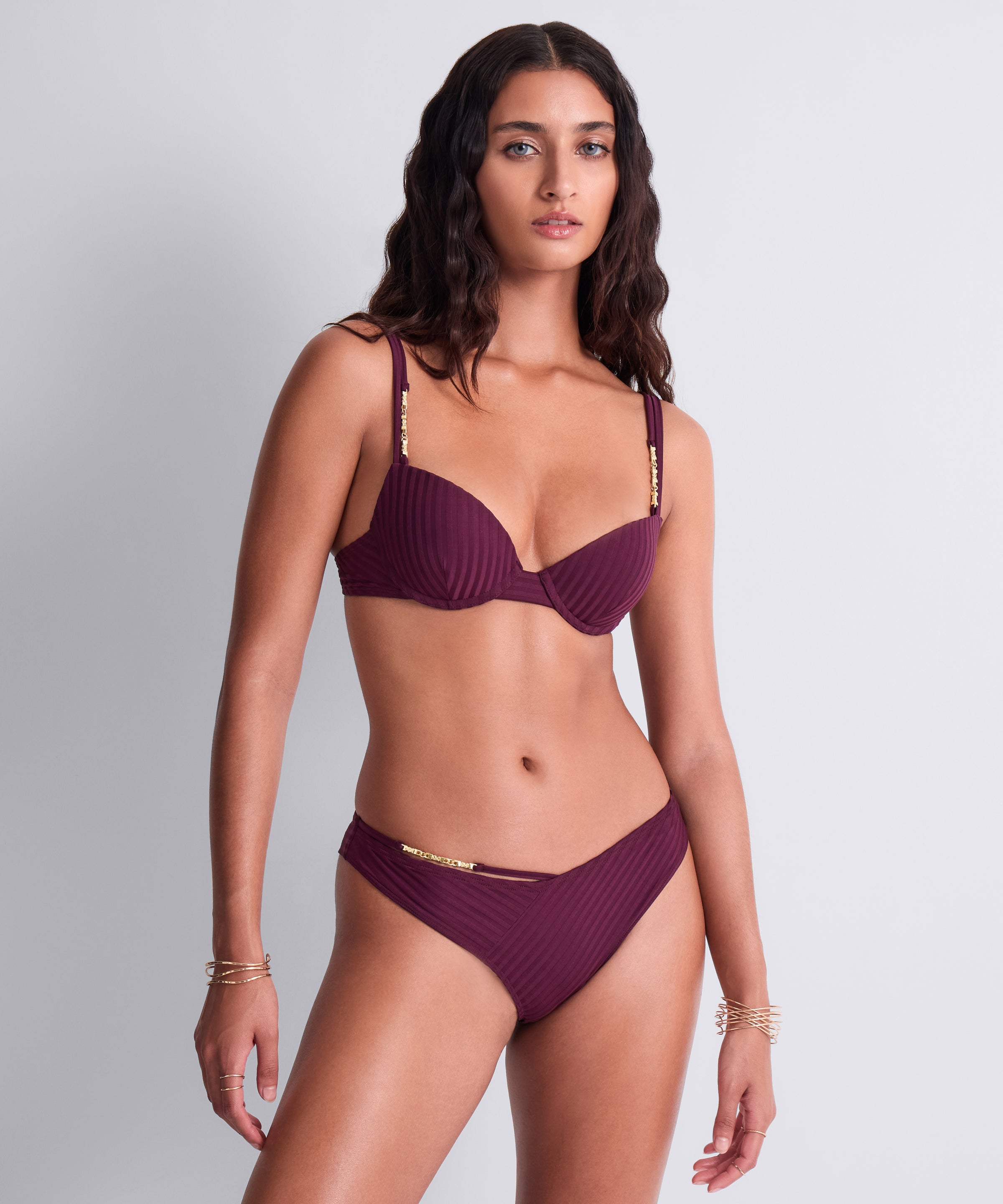 Sun Pop Bas de maillot de bain tanga Açaï