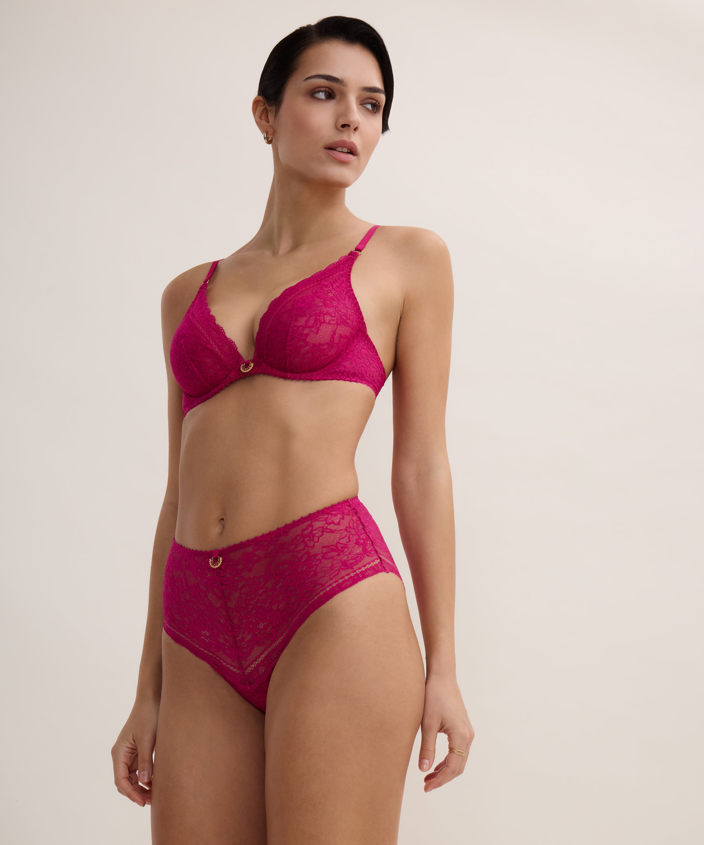 Ivresse Baroque Soutien-gorge Triangle avec armatures Pink Muse