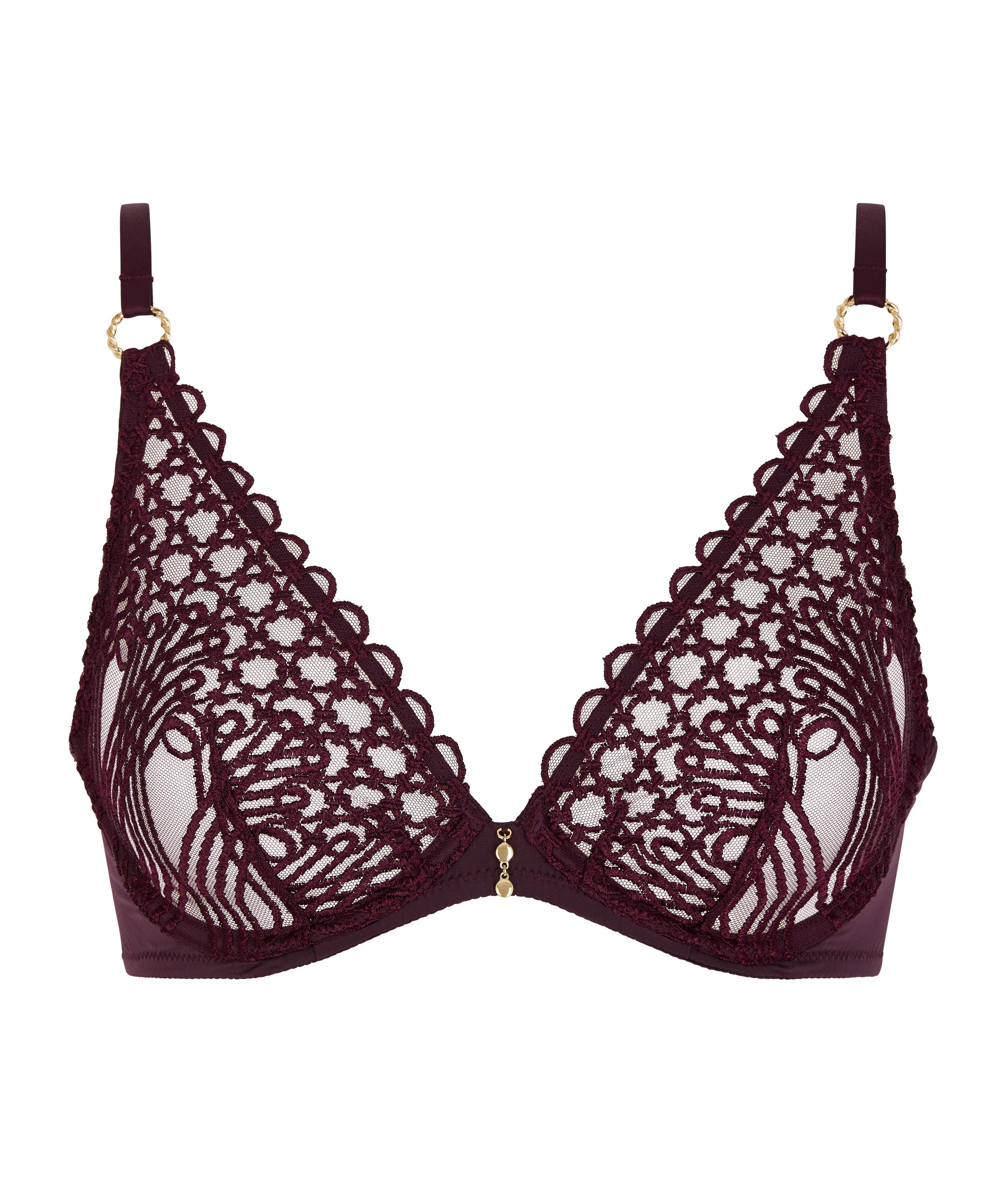Éloge du Désir Soutien-gorge Triangle avec armatures Deep Berry