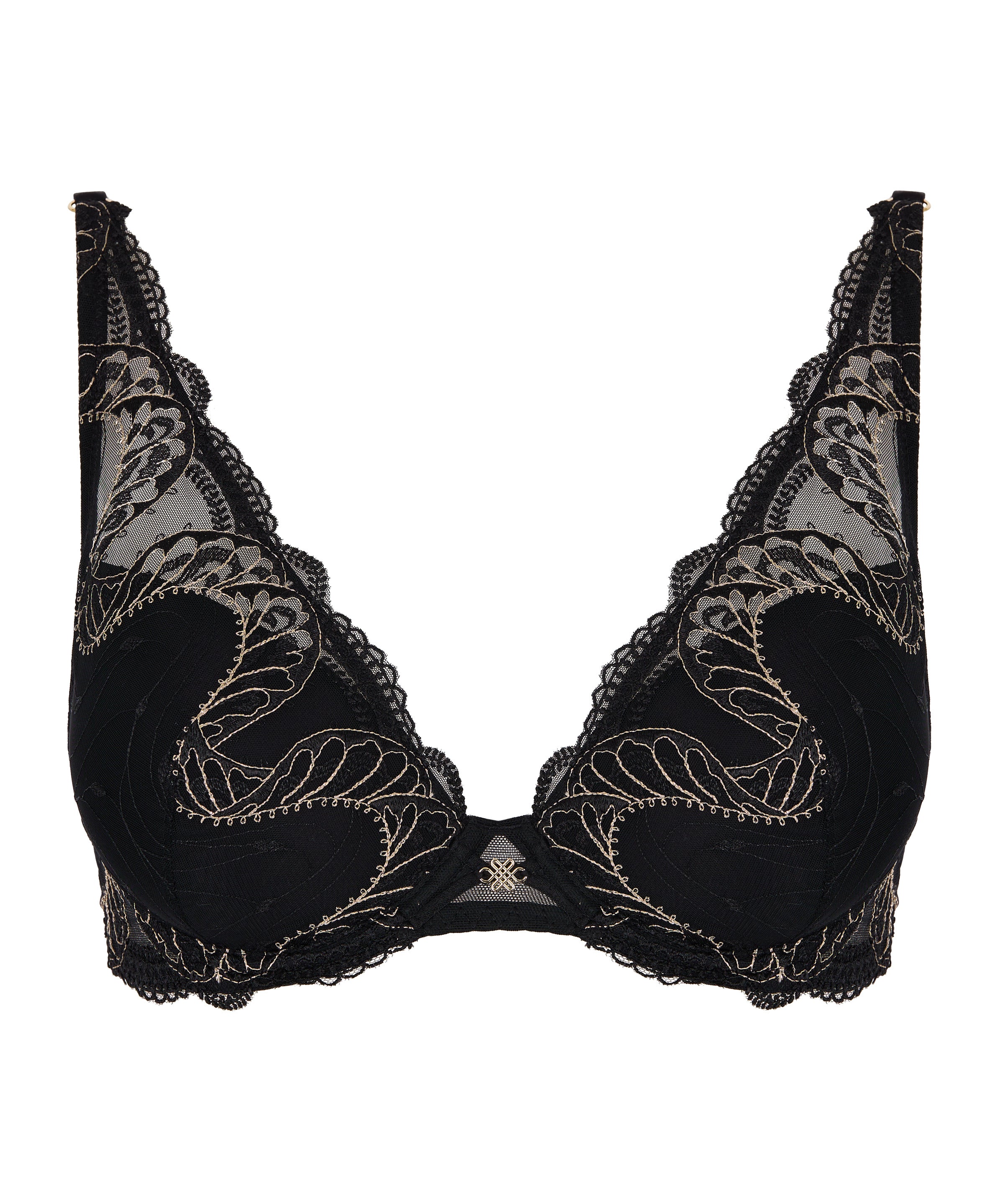Splendor of Senses Soutien-gorge Plunge foulard Hypnotic Black