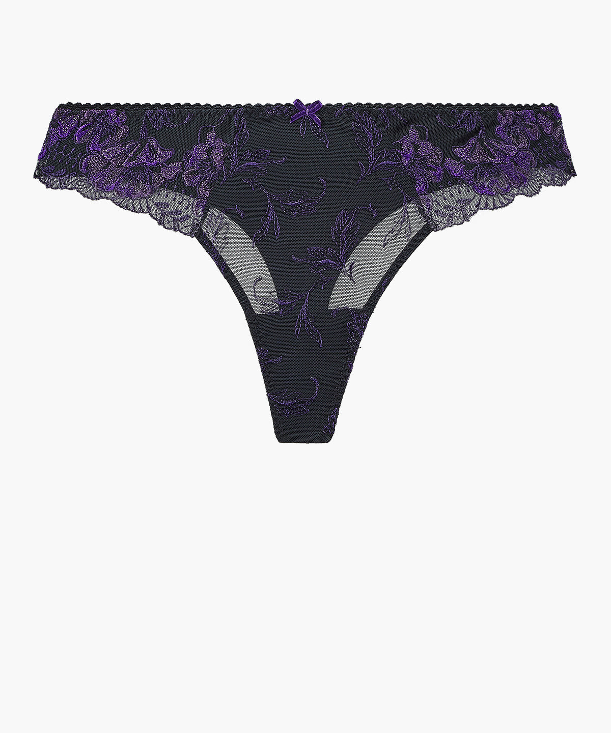 À Fleur de Toi Dark Orchid Tanga | Aubade