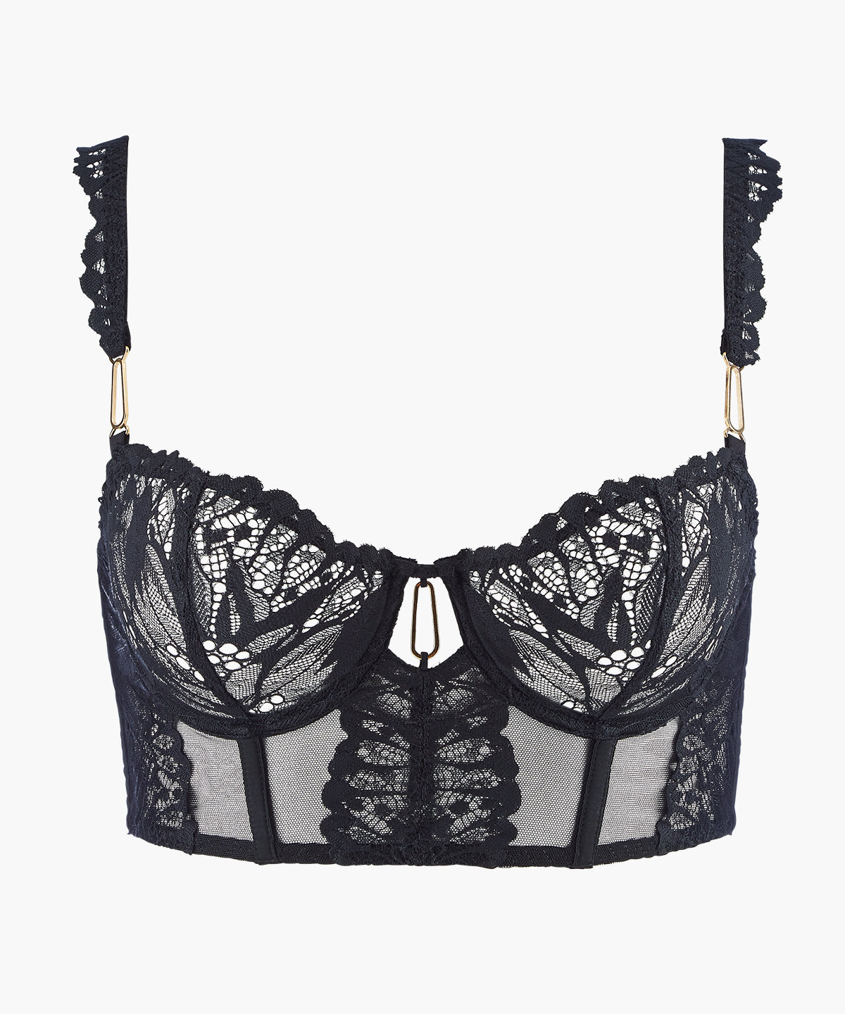 Flowermania Soutien-gorge Bustier Noir