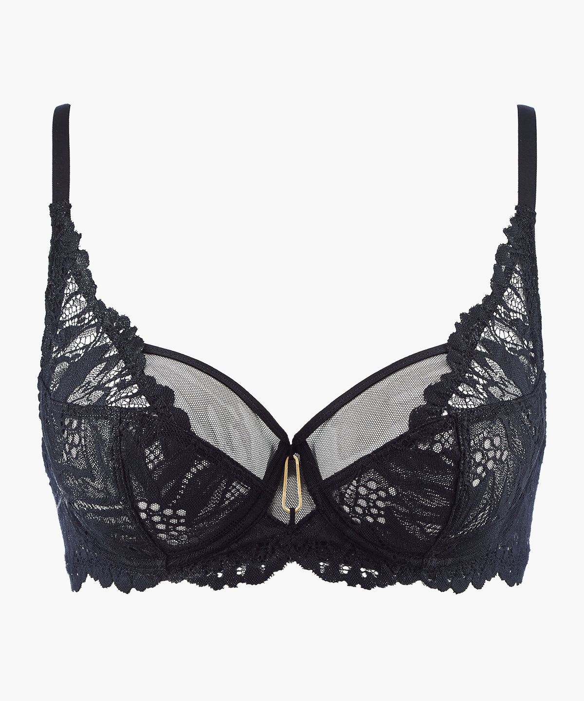 Flowermania Soutien-gorge Emboîtant Foulard Noir