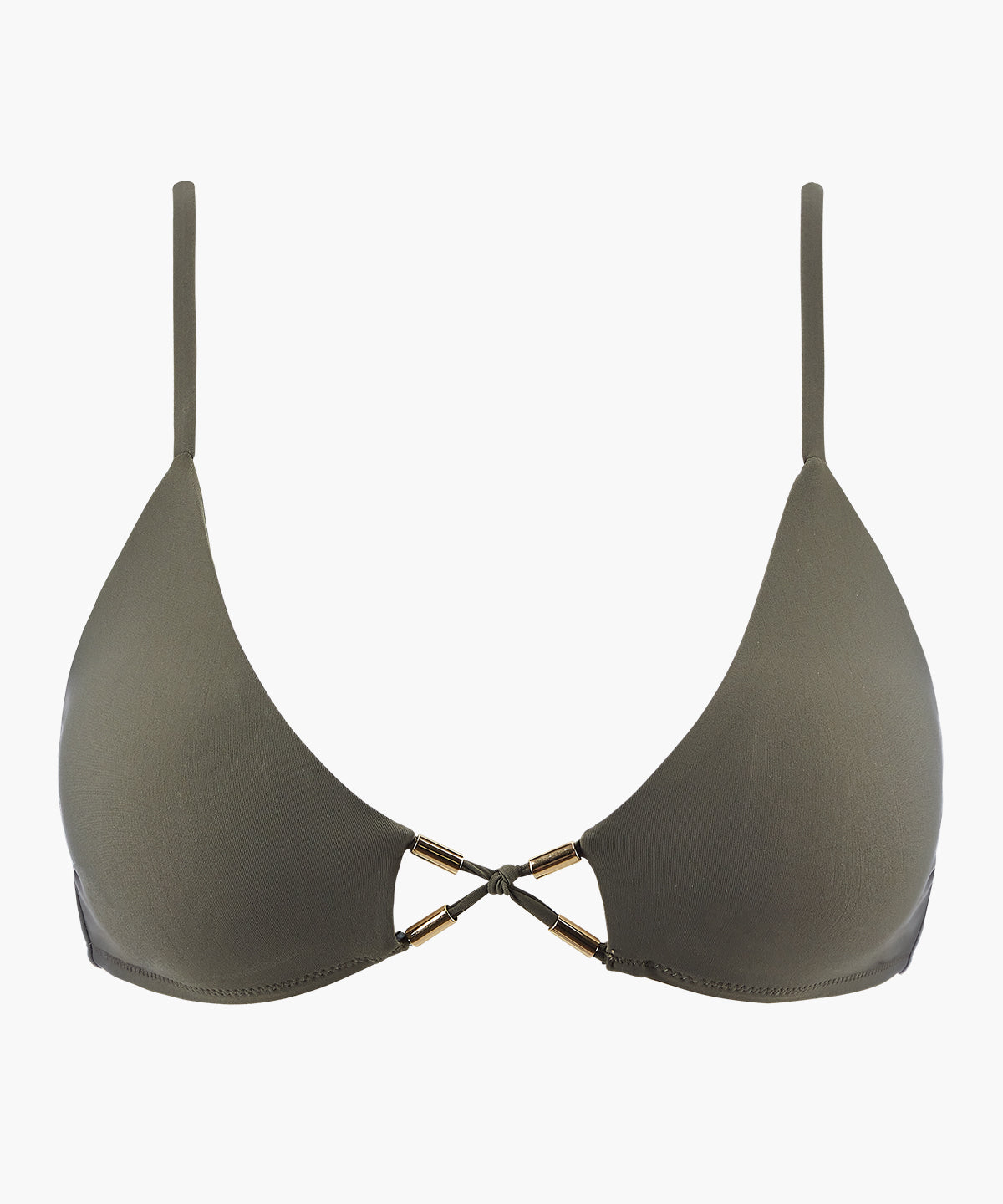 Beach Escape Haut de maillot de bain Triangle Kaki