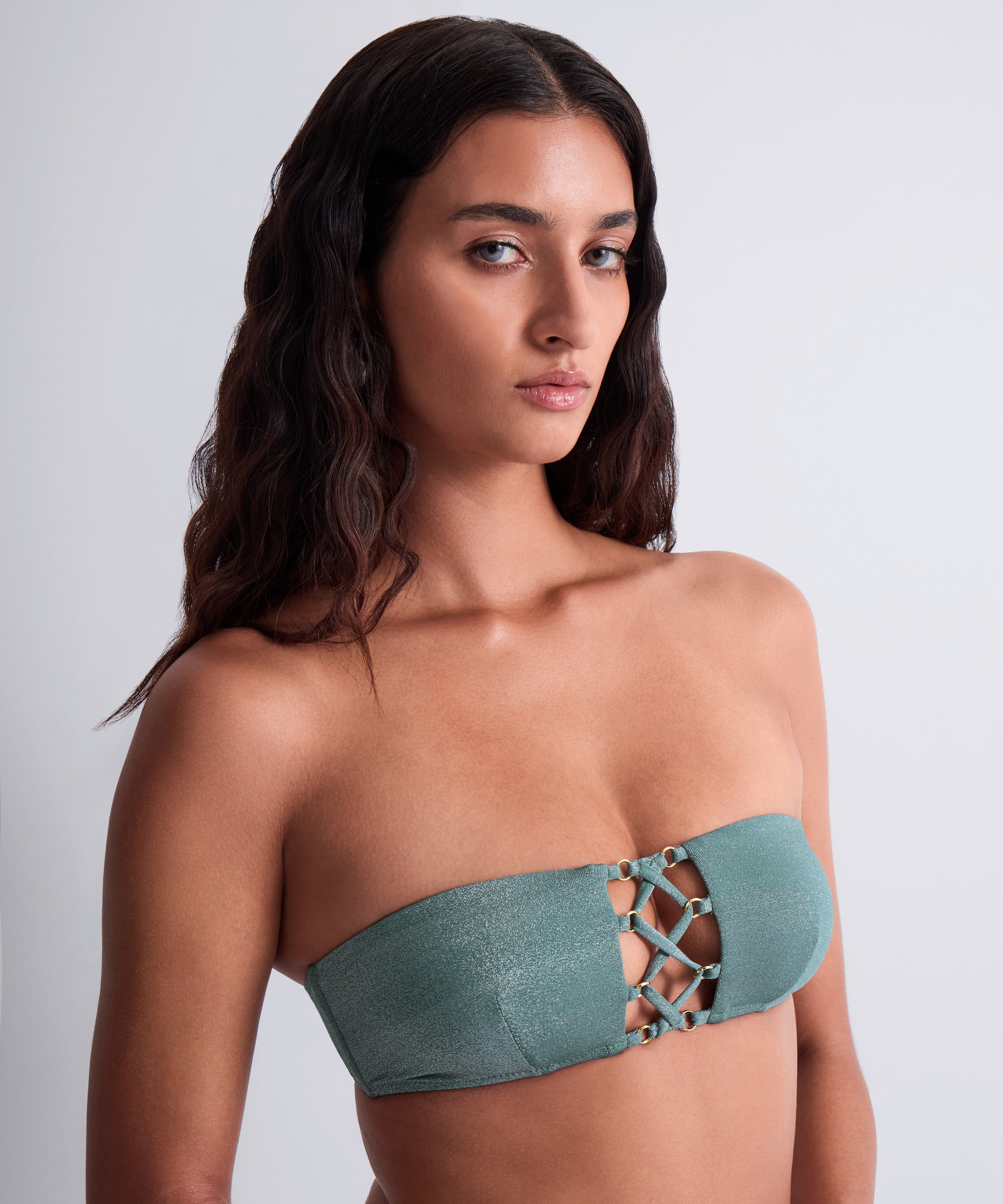 Summer Glow Haut de maillot de bain Bandeau souple Aqua