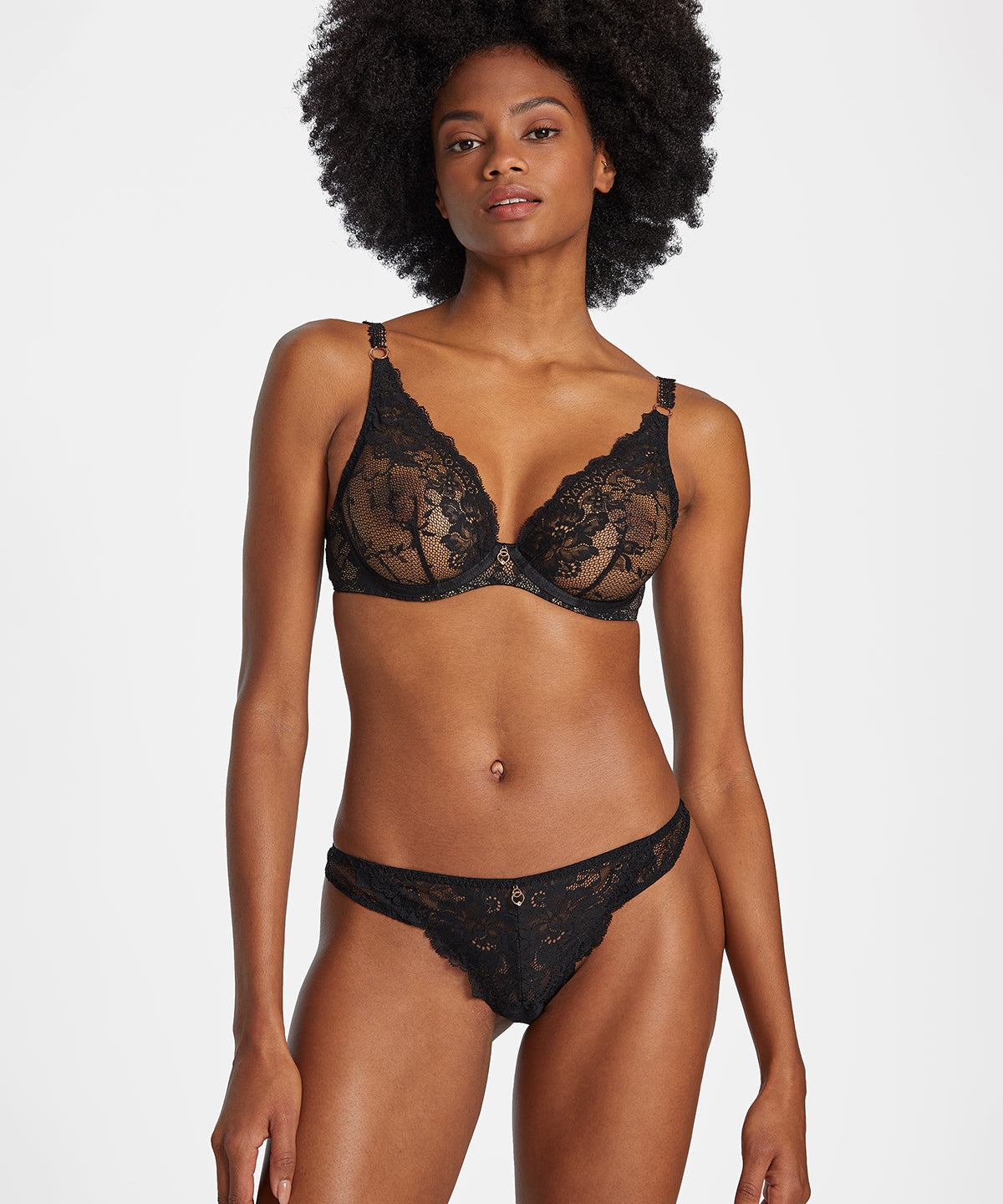 Night Bird Soutien-gorge Triangle avec armatures Black queen