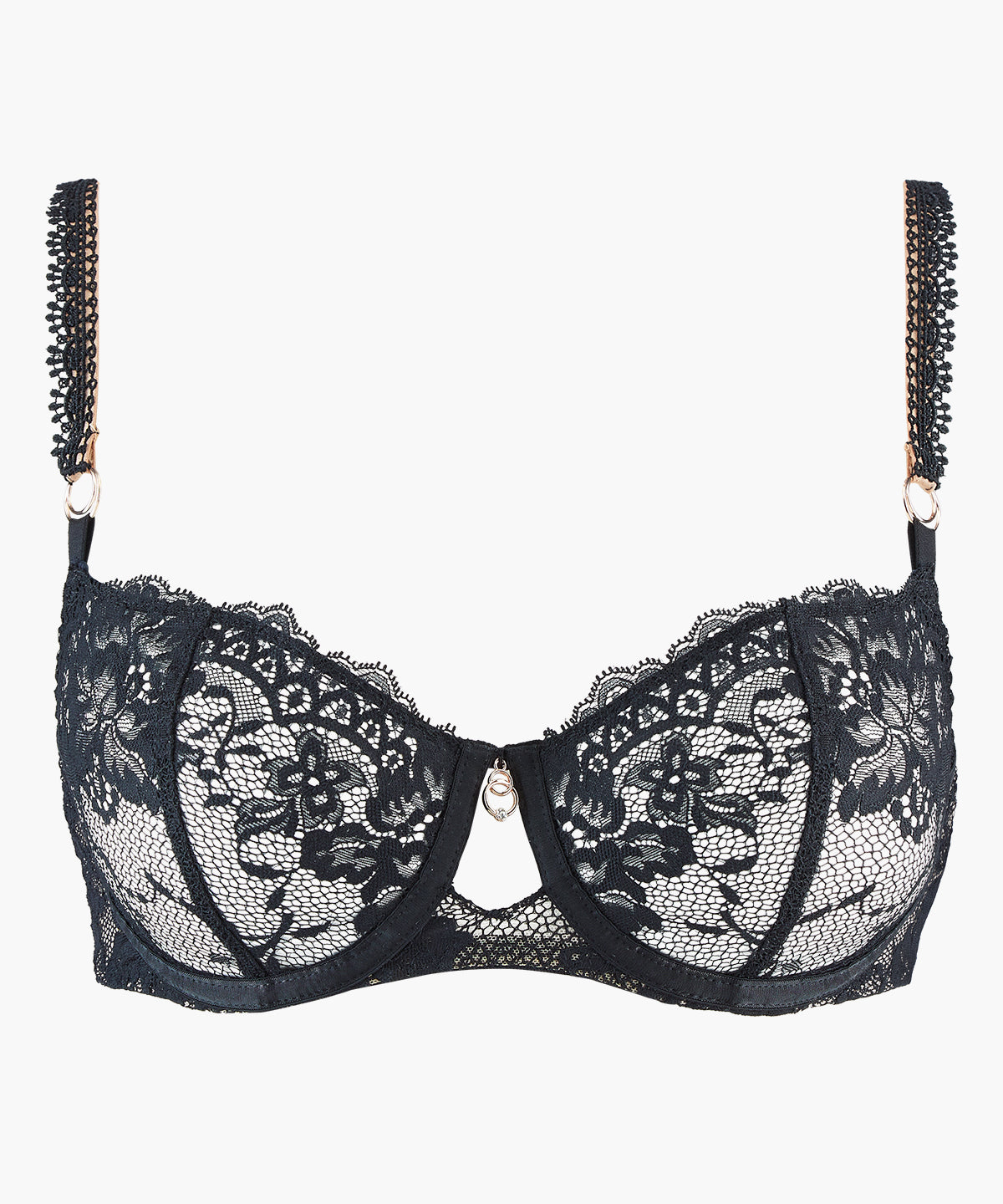 Night Bird Soutien-gorge Corbeille avec armatures Black queen